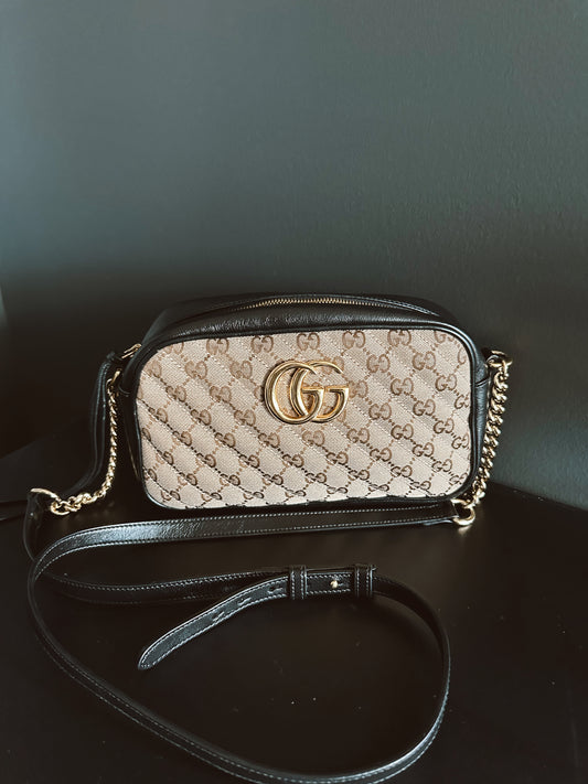 Gucci Marmont Camera Bag GG Canvas