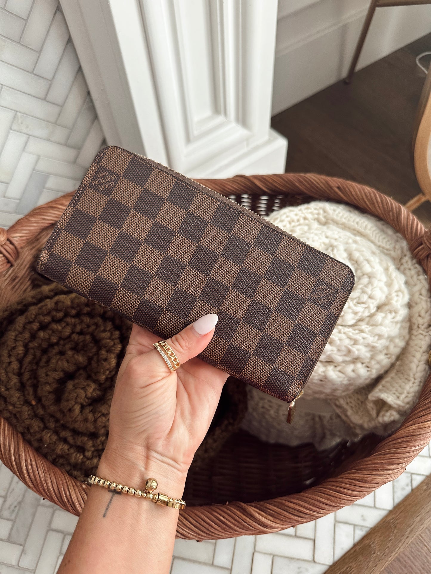 LV Damier Ebene Zippy Wallet