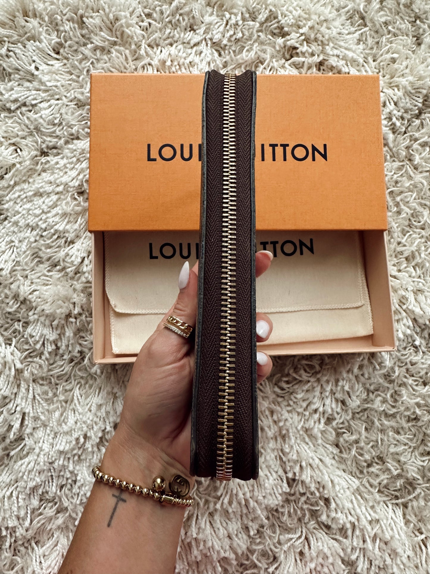 LV Damier Ebene Zippy Wallet