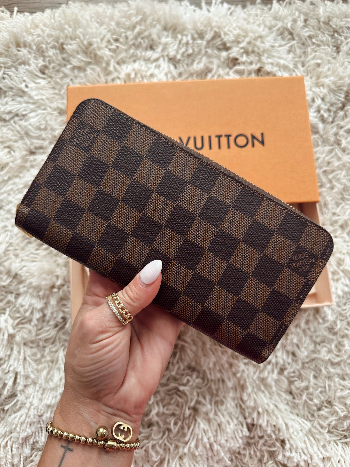 LV Damier Ebene Zippy Wallet