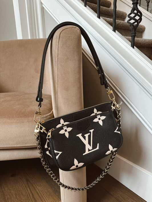 Louis Vuitton Multi Pochette Beige Black