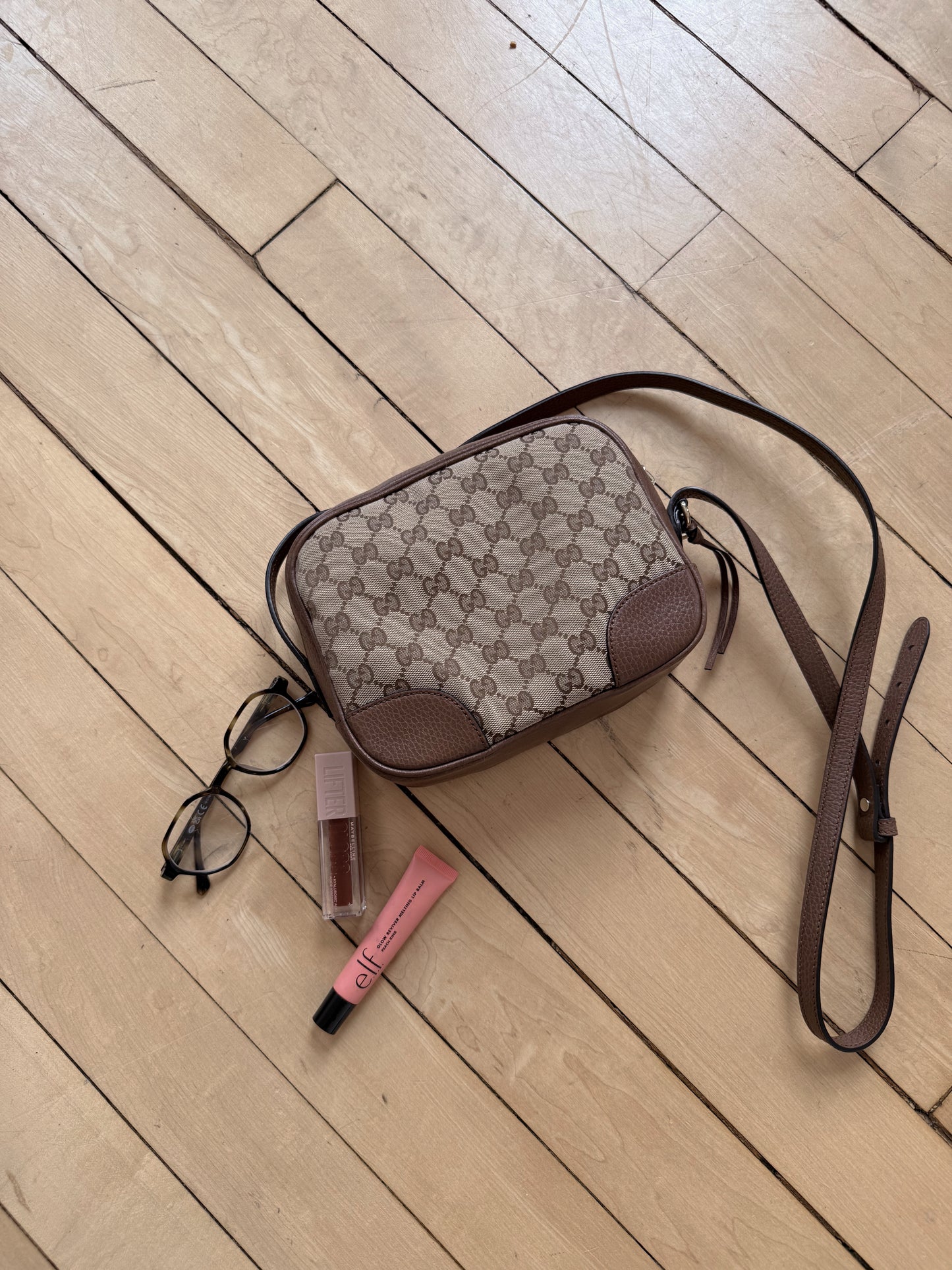 Gucci Monogram Bree Messenger Bag