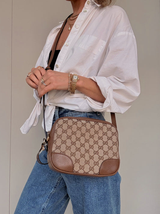 Gucci Monogram Bree Messenger Bag