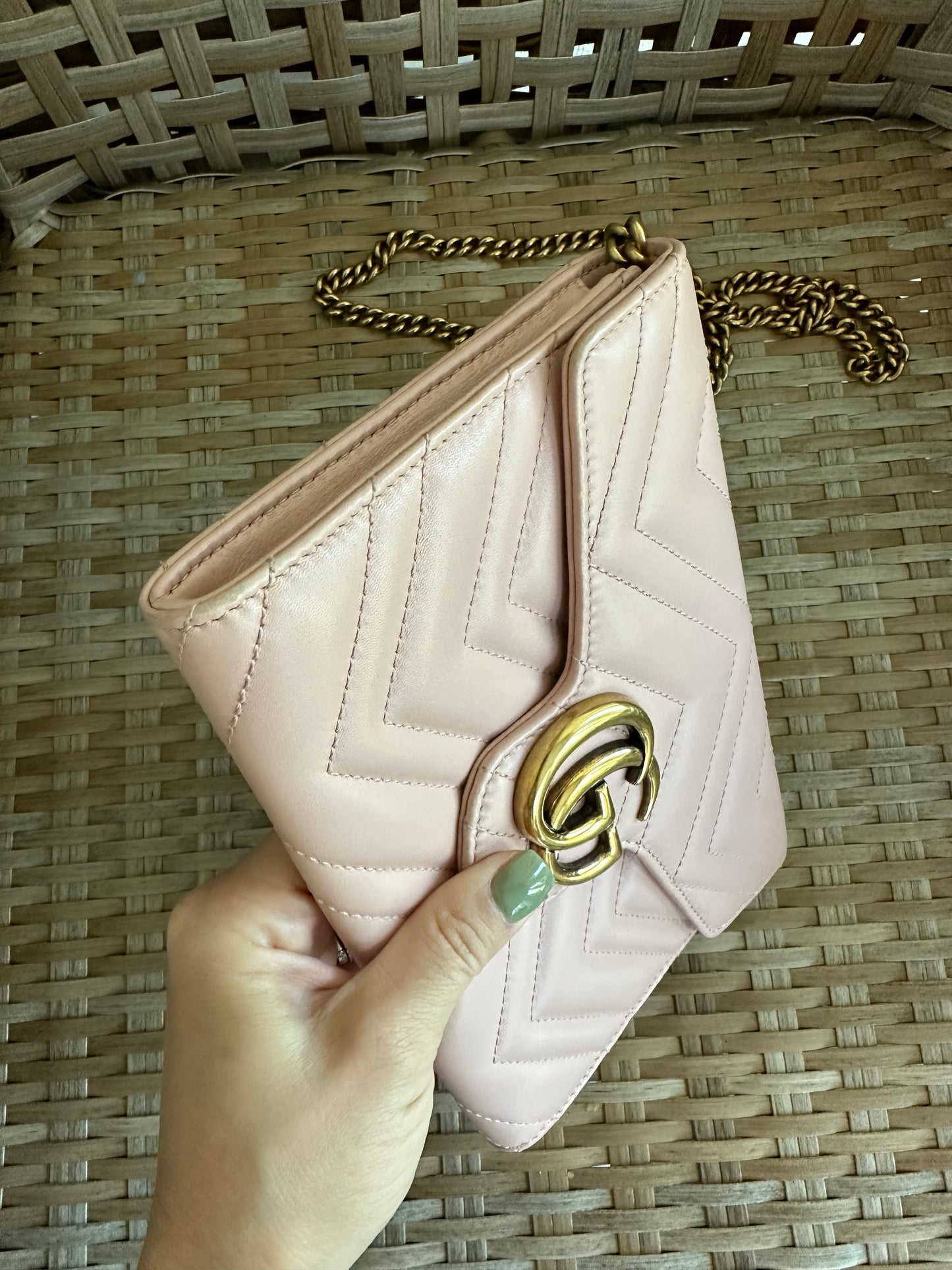 Gucci Marmont Mini Wallet On Chain