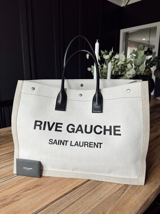 Saint Laurent Rive Tote Beige