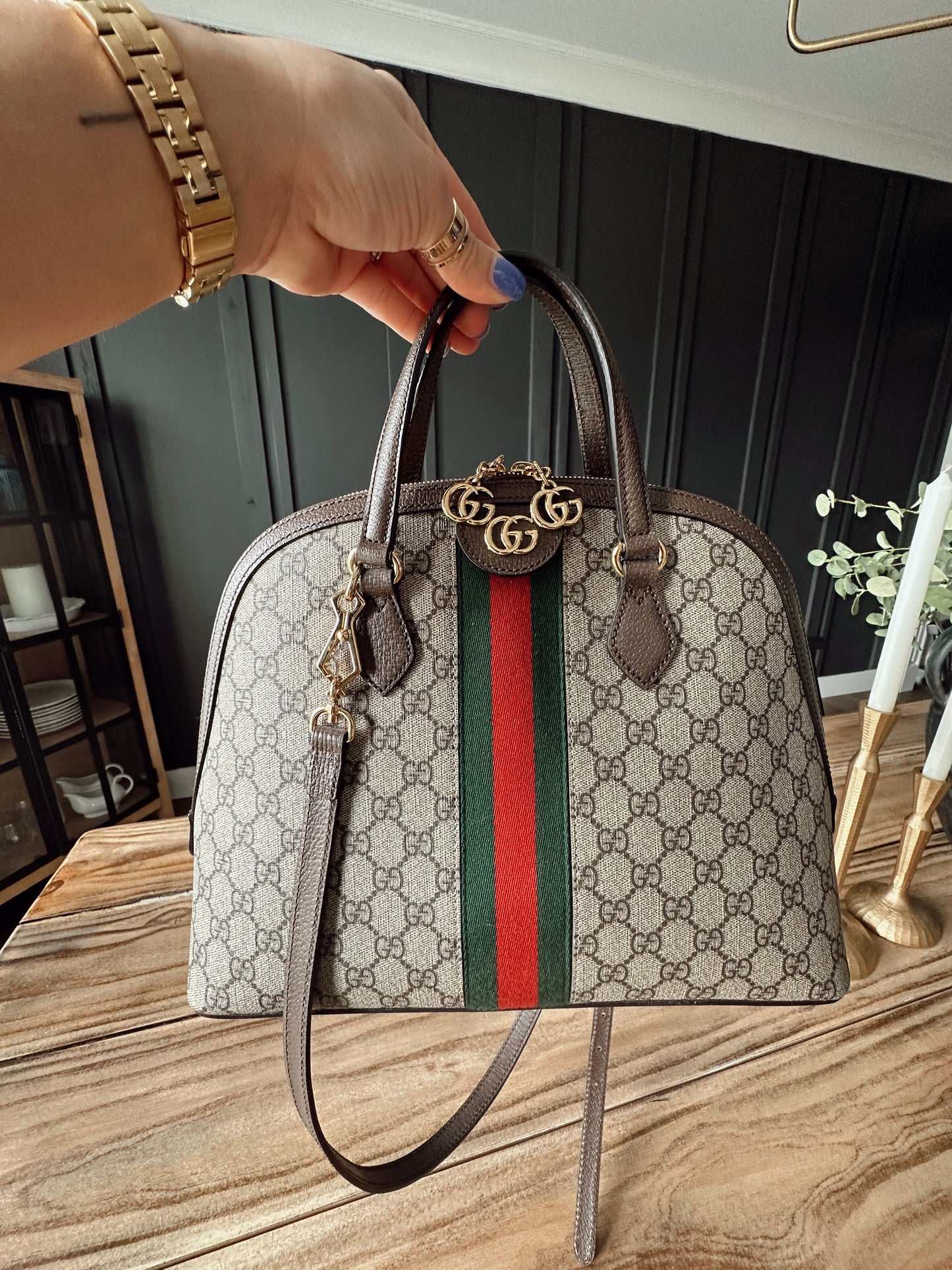 Gucci Ophidia Dome Shoulder Bag