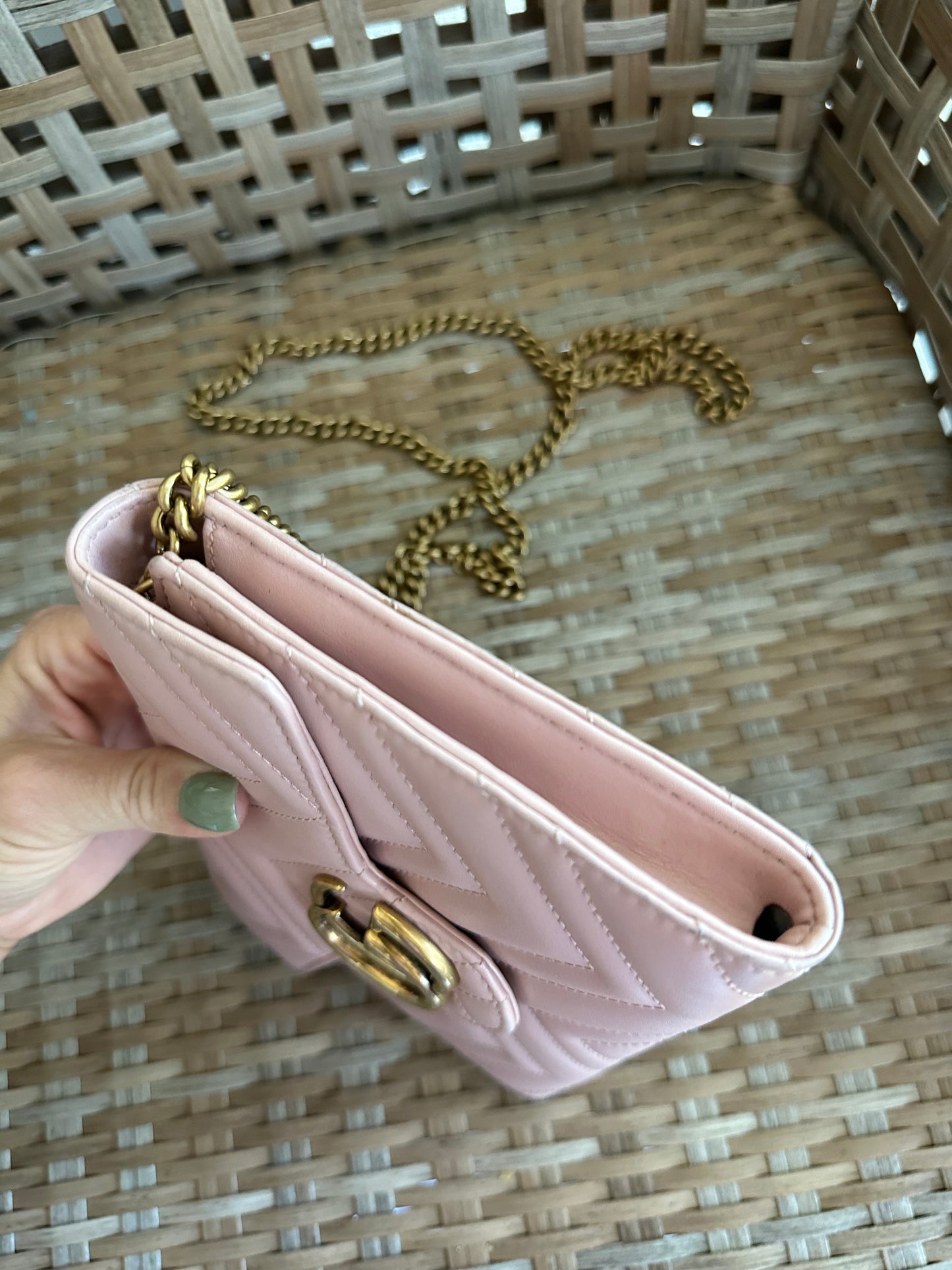 Gucci Marmont Mini Wallet On Chain