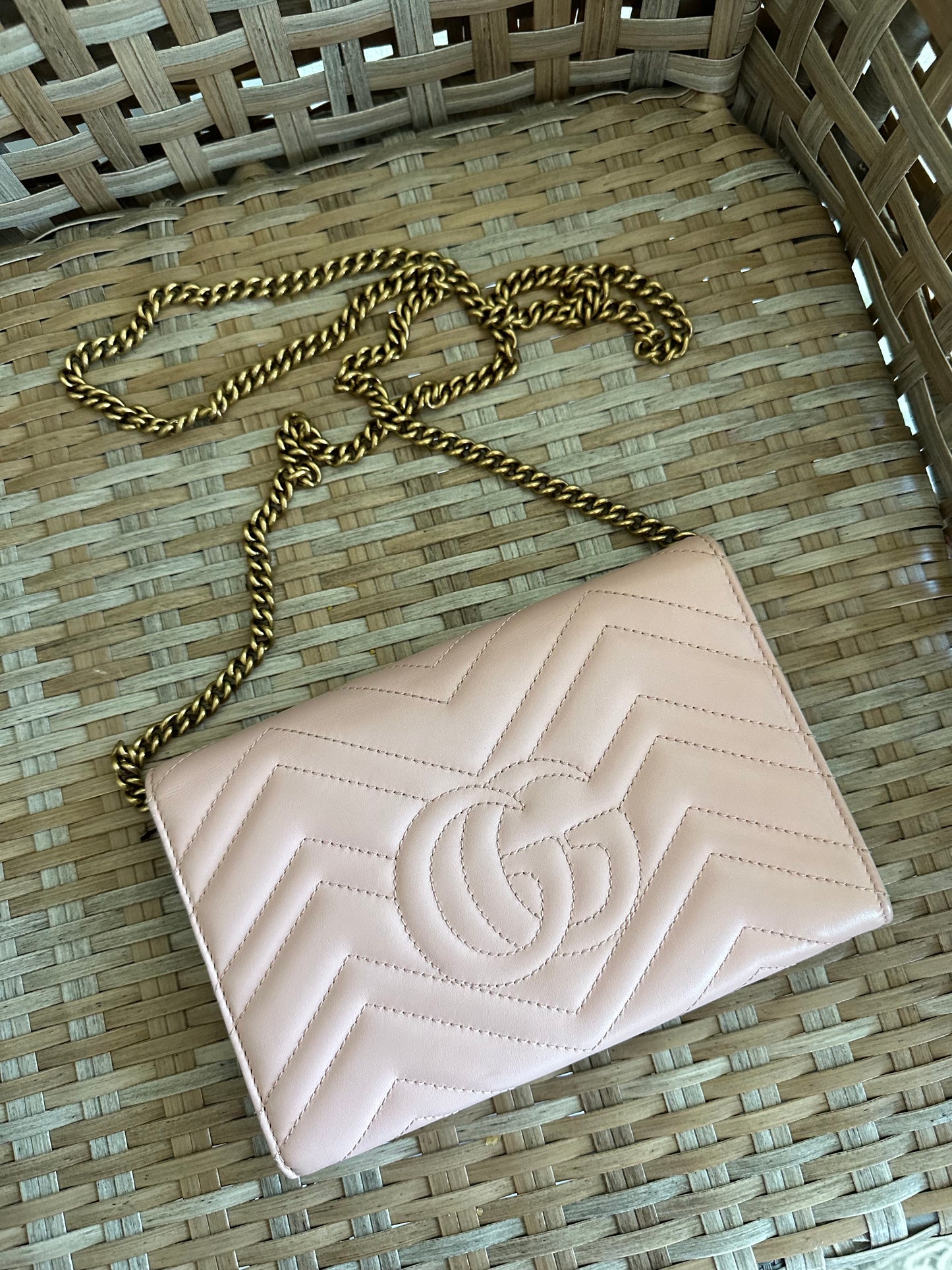 Gucci Marmont Mini Wallet On Chain