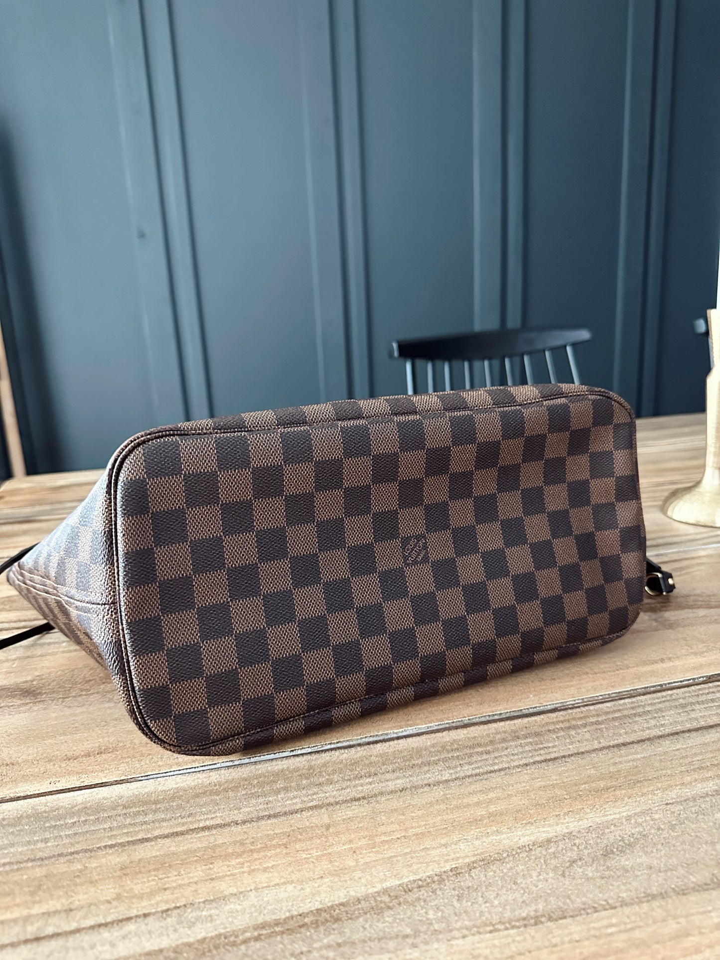 Louis Vuitton Neverfull Damier Ebene MM Rose Ballerine