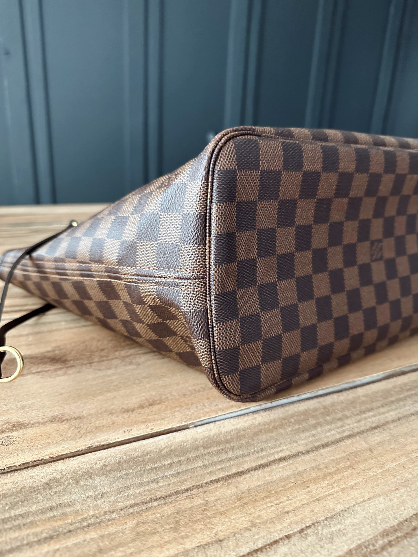 Louis Vuitton Neverfull Damier Ebene MM Rose Ballerine