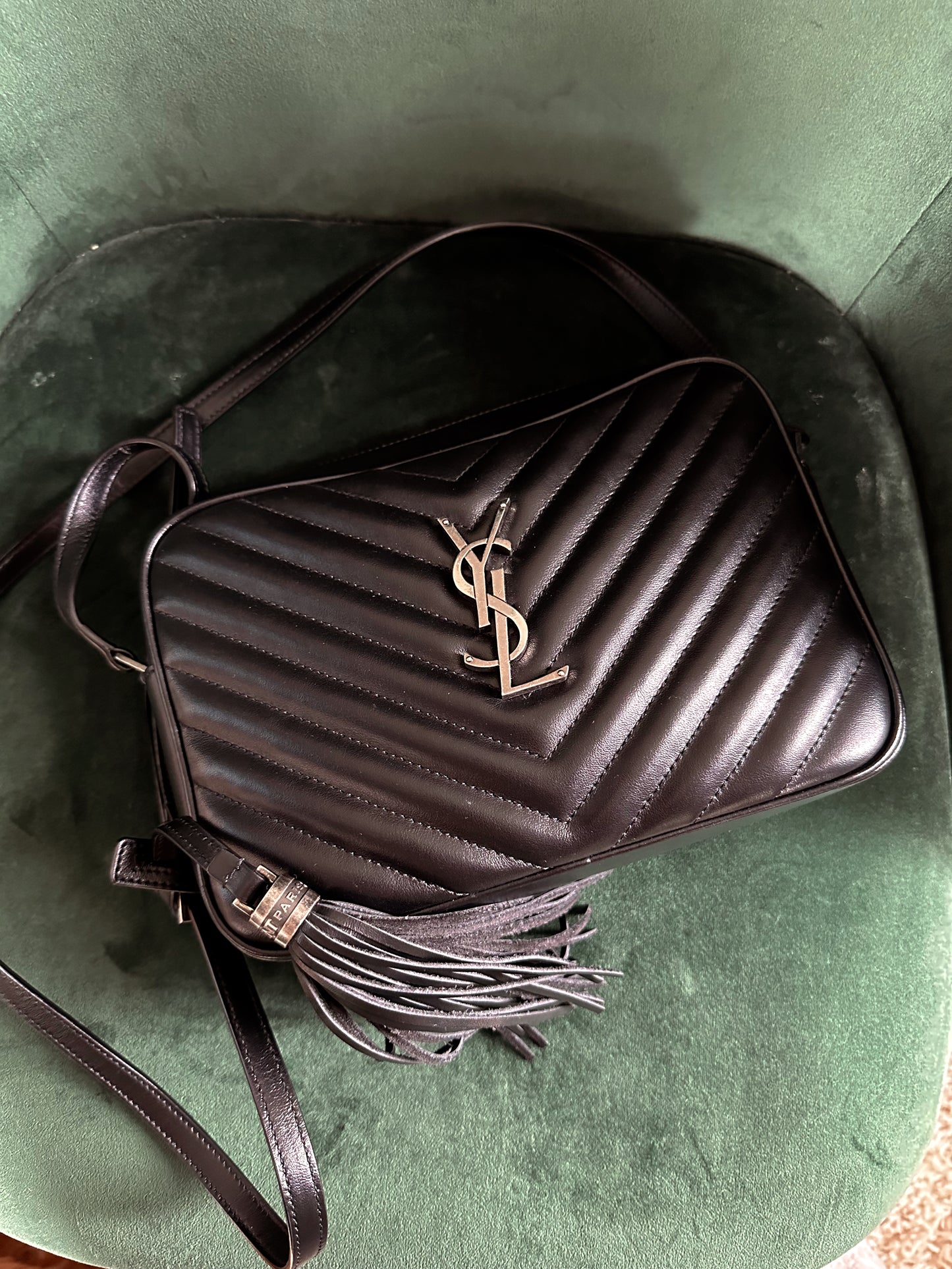 YSL Camera Bag Chevron