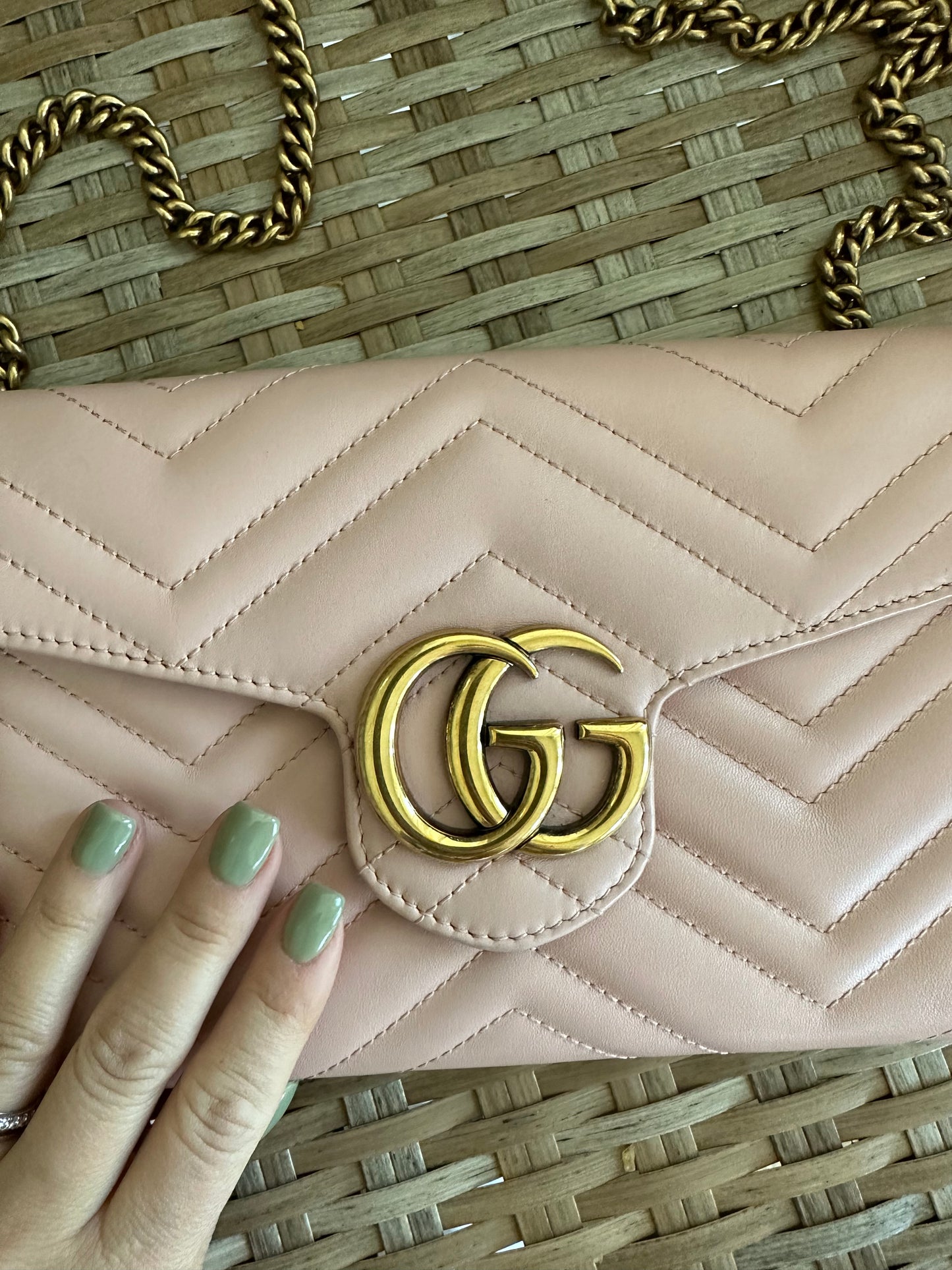 Gucci Marmont Mini Wallet On Chain