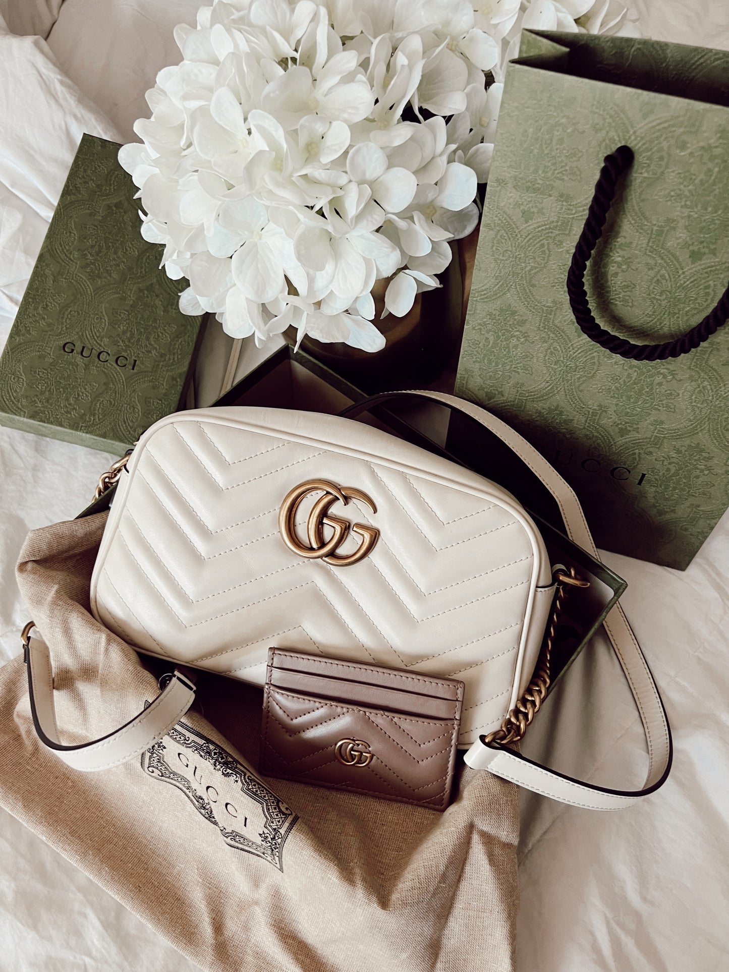 GG Marmont Shoulder Bag Matelasse Neutral