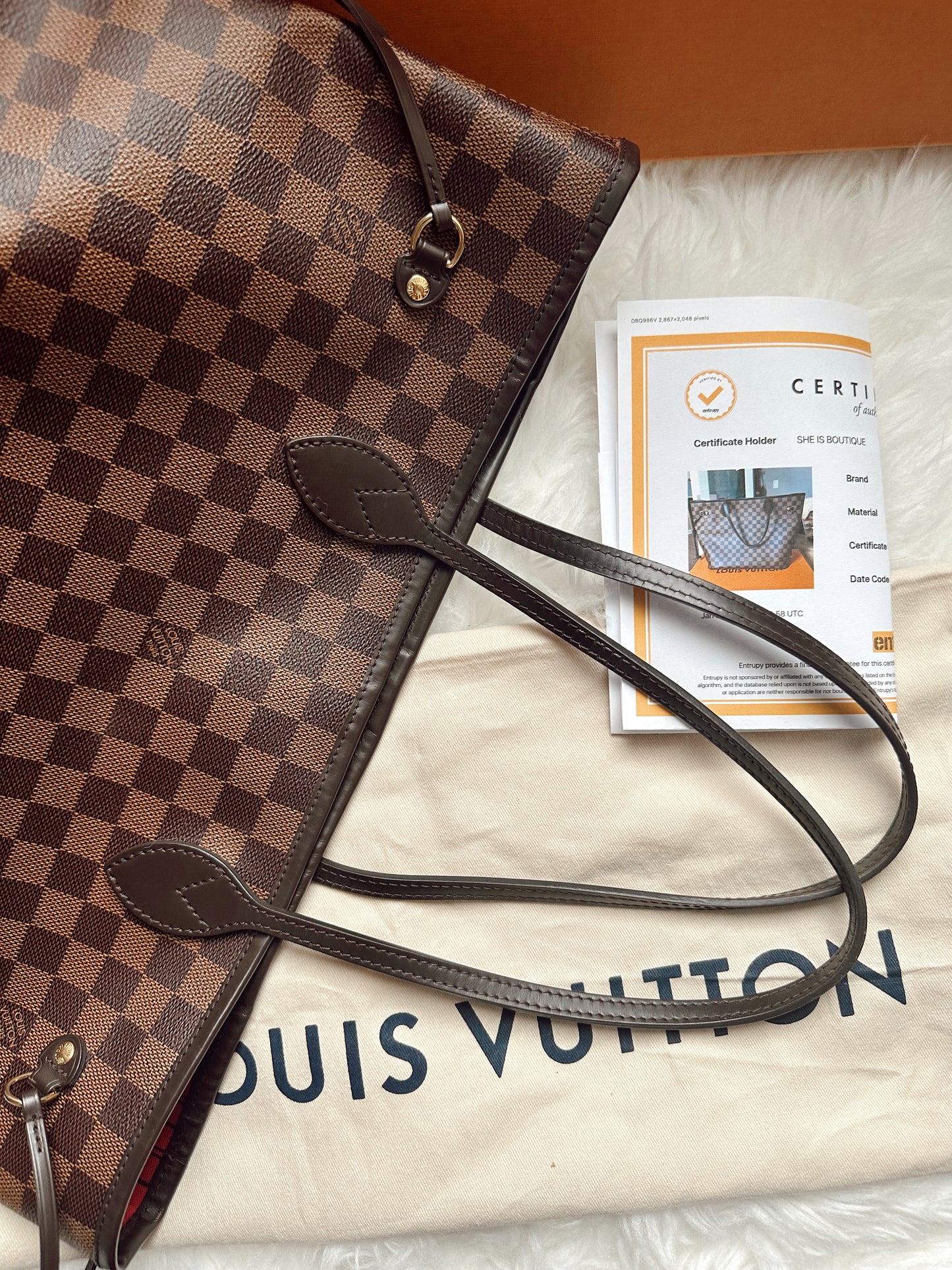 Louis Vuitton Neverfull Damier Ebene MM