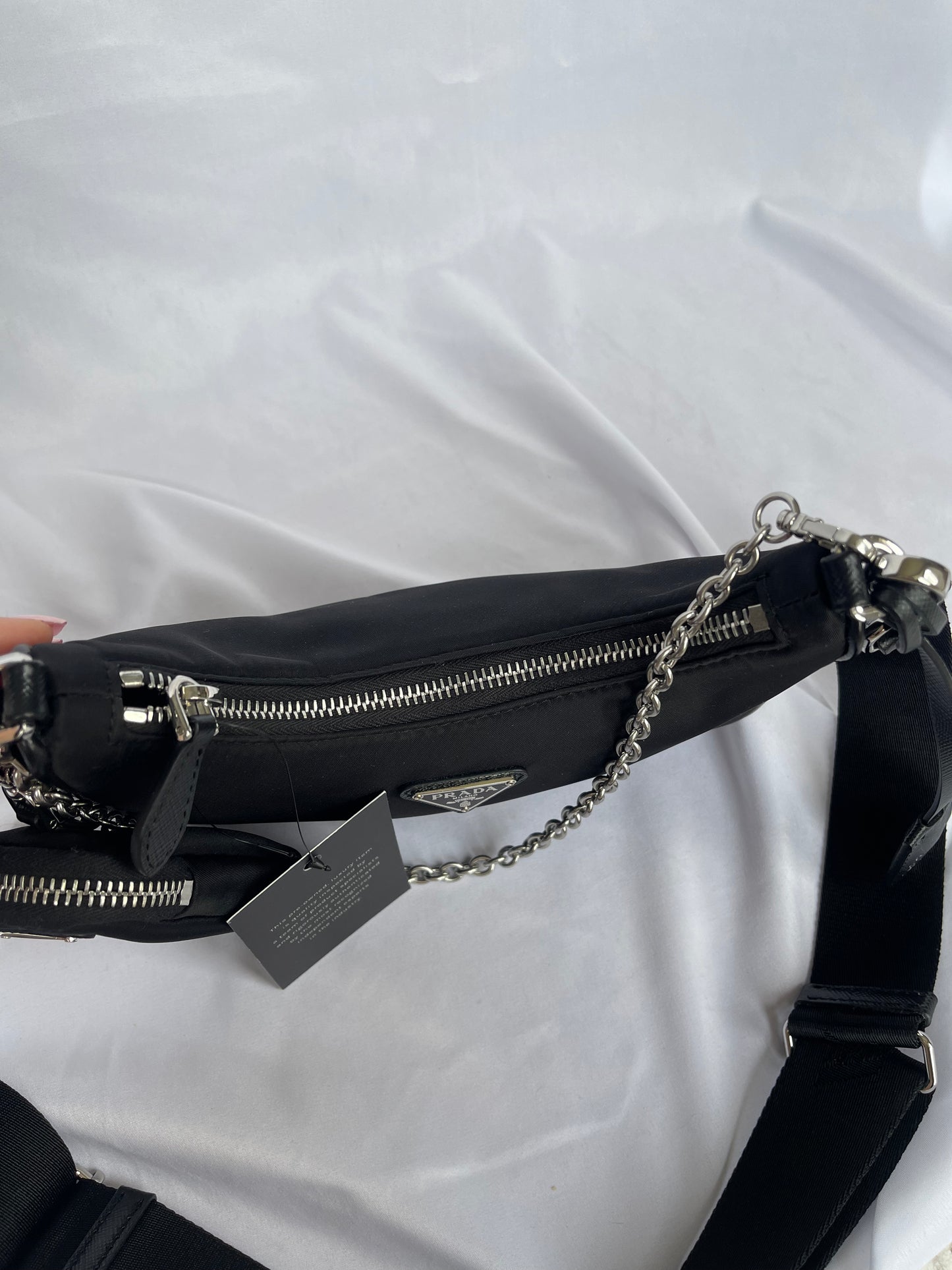 Prada Medallion Nylon Shoulder Bag