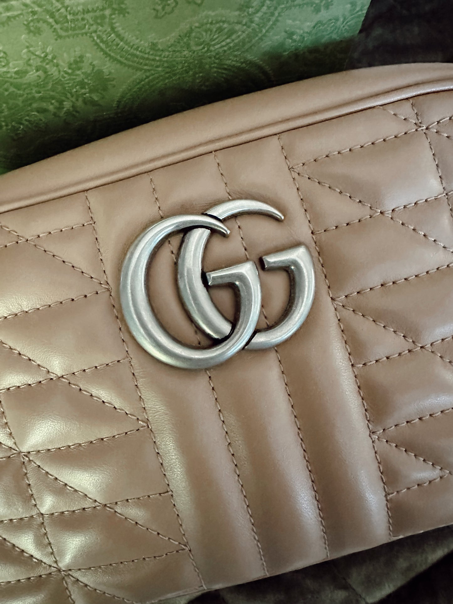 Gucci Marmont Shoulder Bag Beige