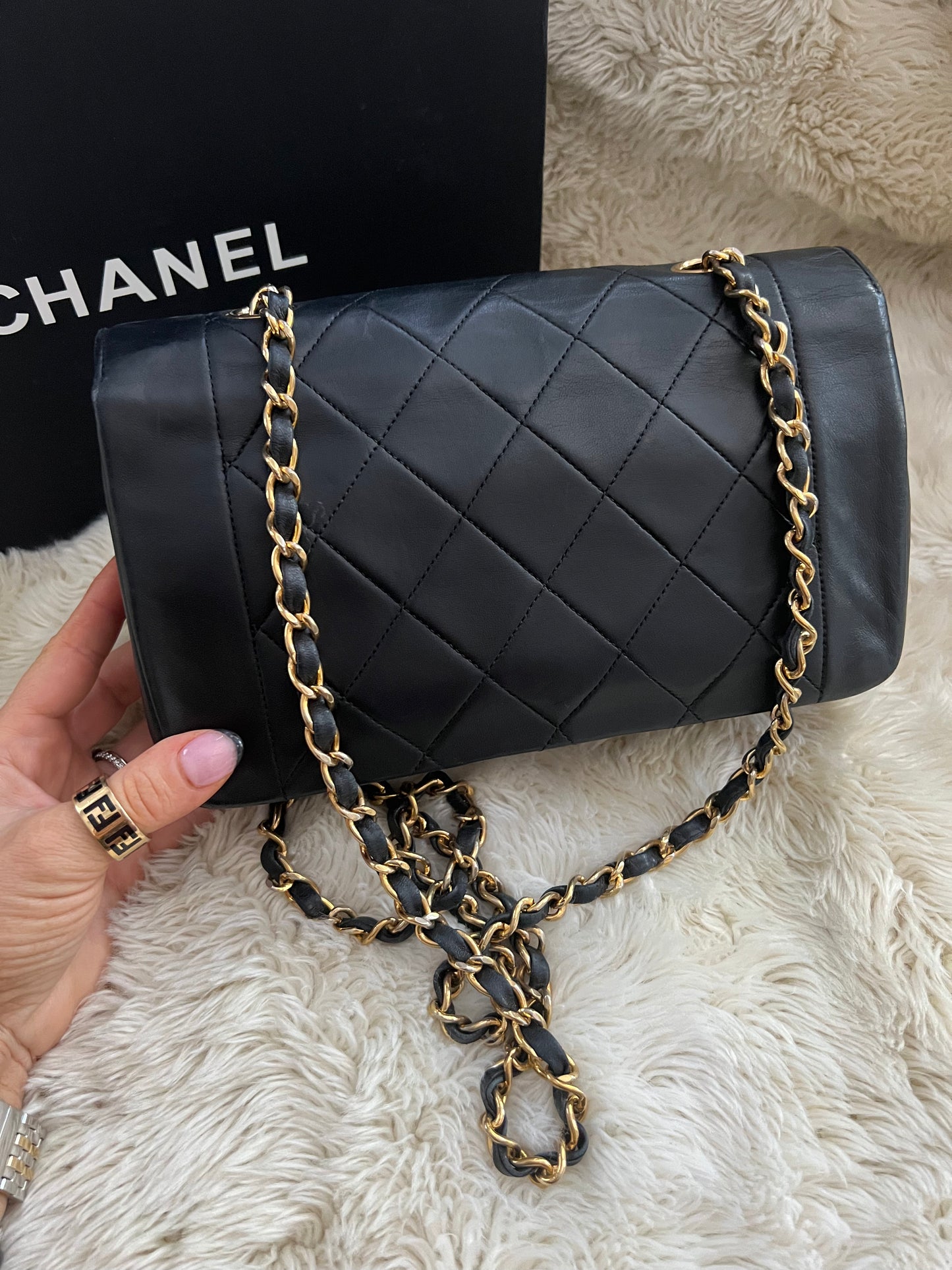 Chanel Matrasse Black Shoulder Bag