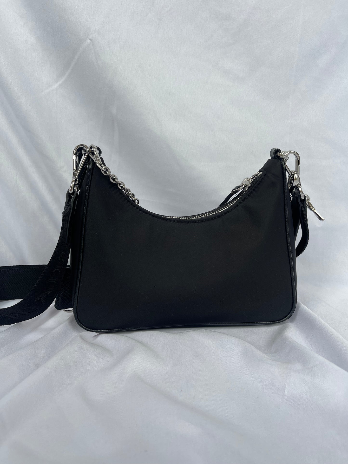 Prada Medallion Nylon Shoulder Bag