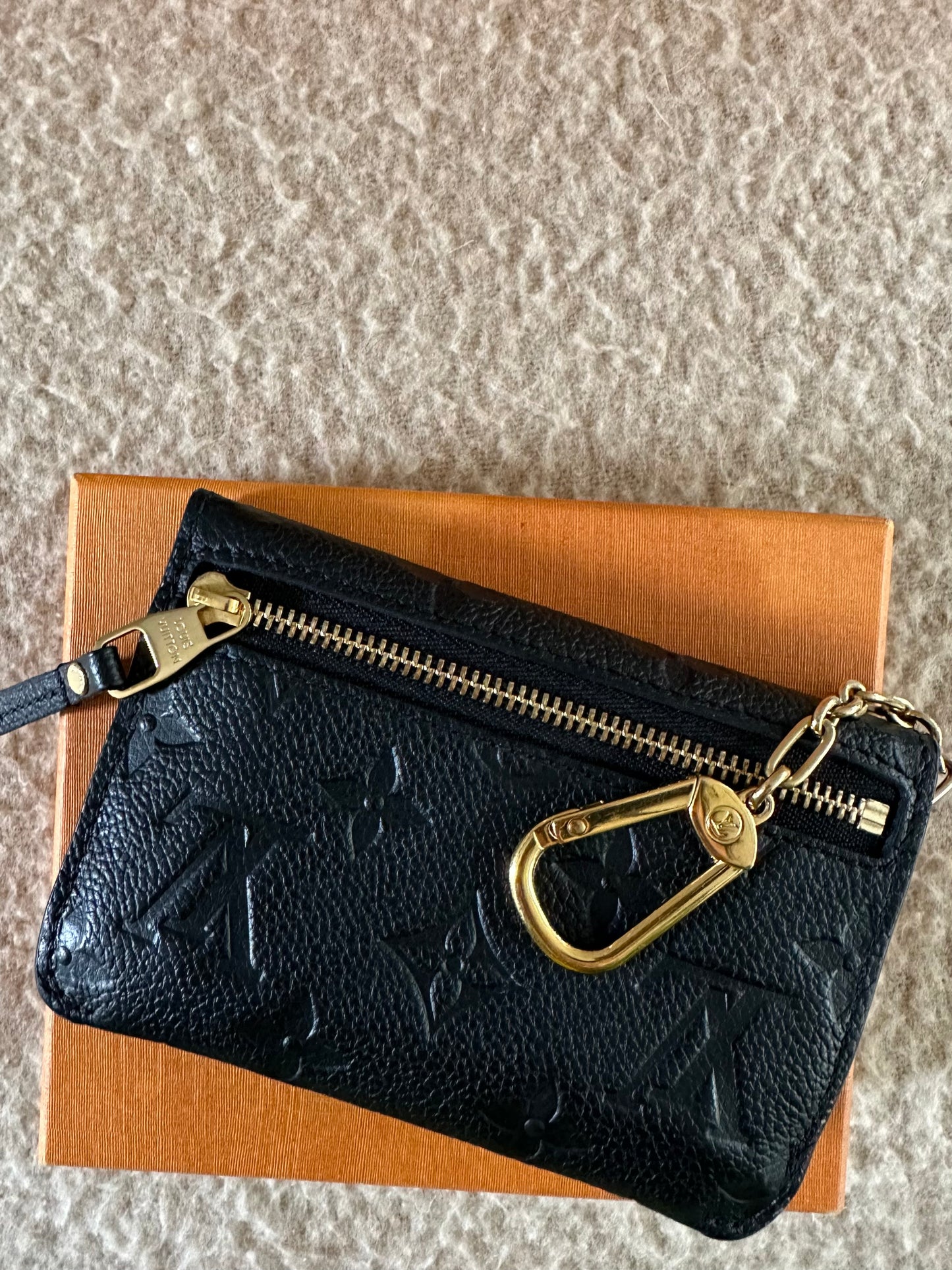 Louis Vuitton Empreinte Key Pouch Noir Black