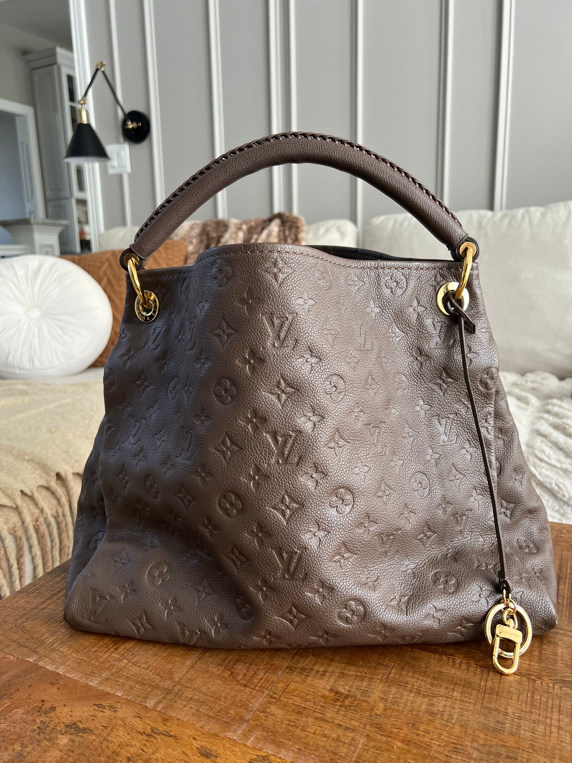 Louis Vuitton Artsy Shopping Bag in Dark Brown Empreinte Monogram