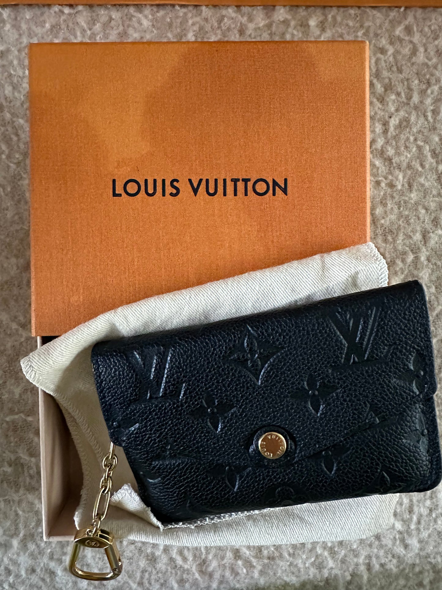 Louis Vuitton Empreinte Key Pouch Noir Black