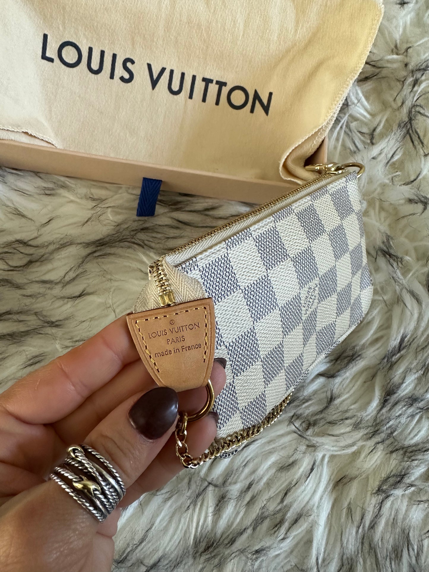 Louis Vuitton Damier Azur Mini Pouch