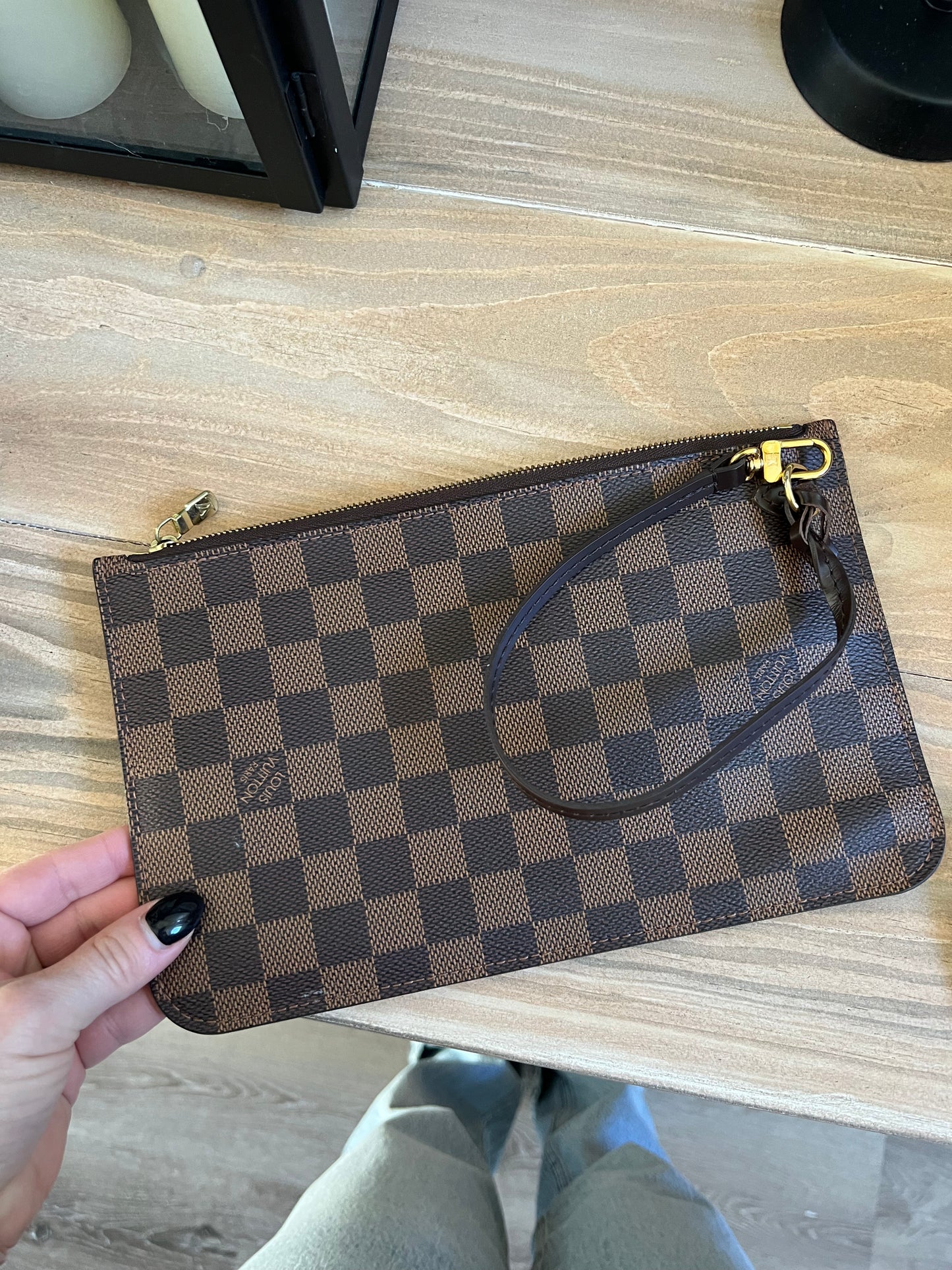 Louis Vuitton Neverfull Pouch Damier Ebene