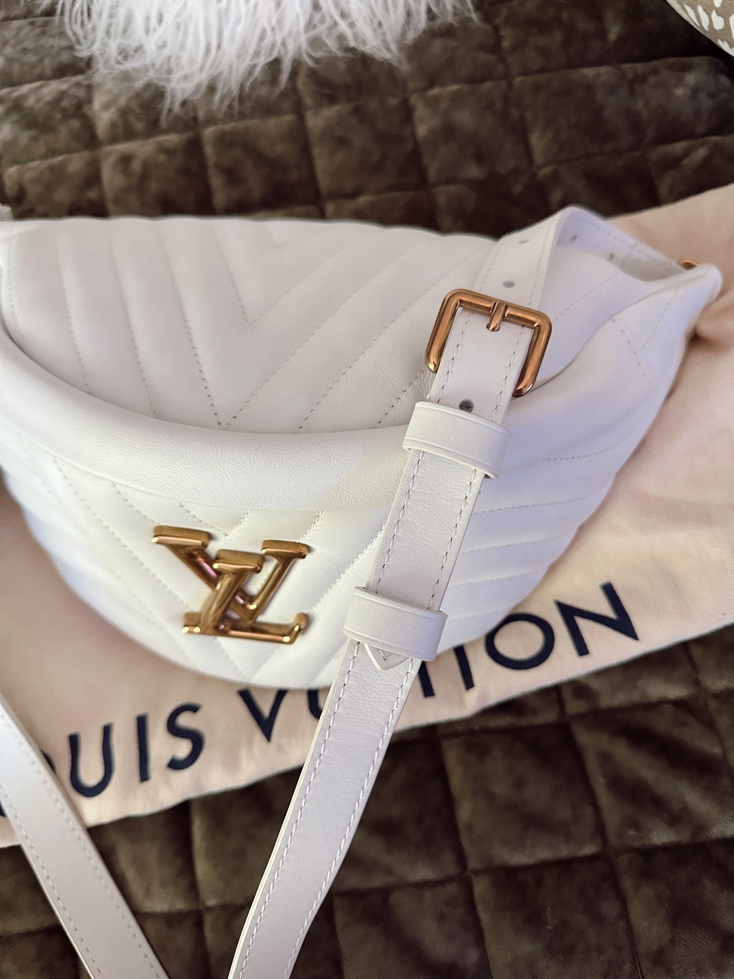 Louis Vuitton New Wave Bumbag White