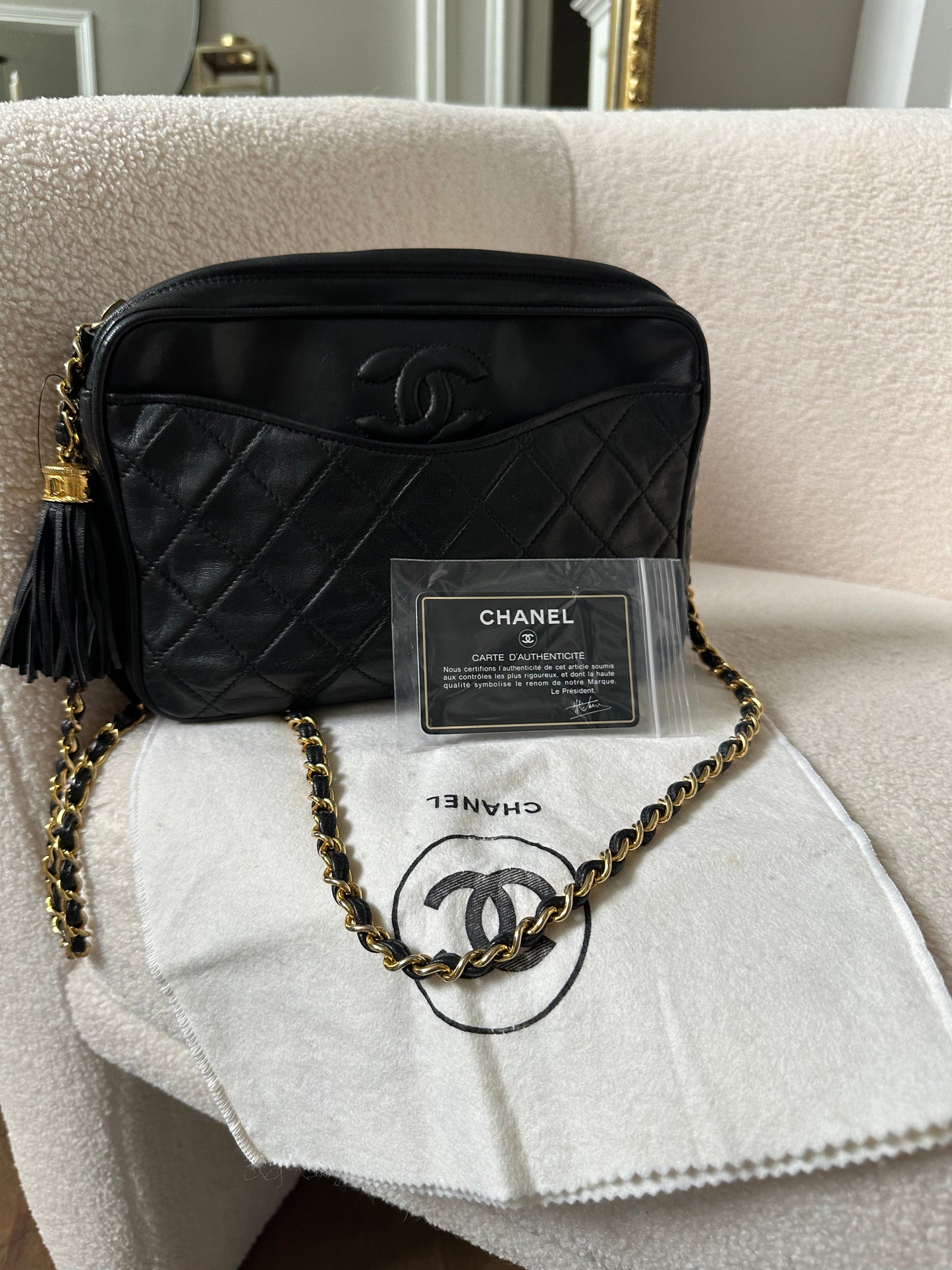 Chanel Lambskin Shoulder Bag