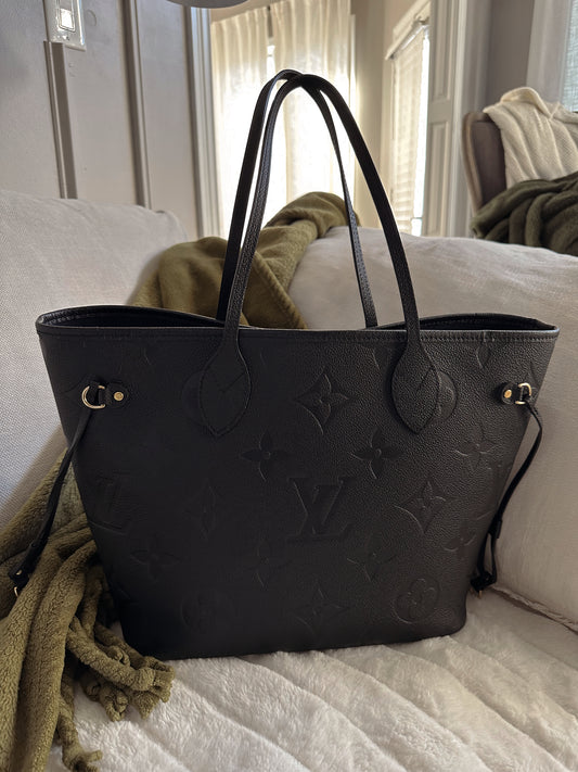 Louis Vuitton Neverfull MM Empreinte Black