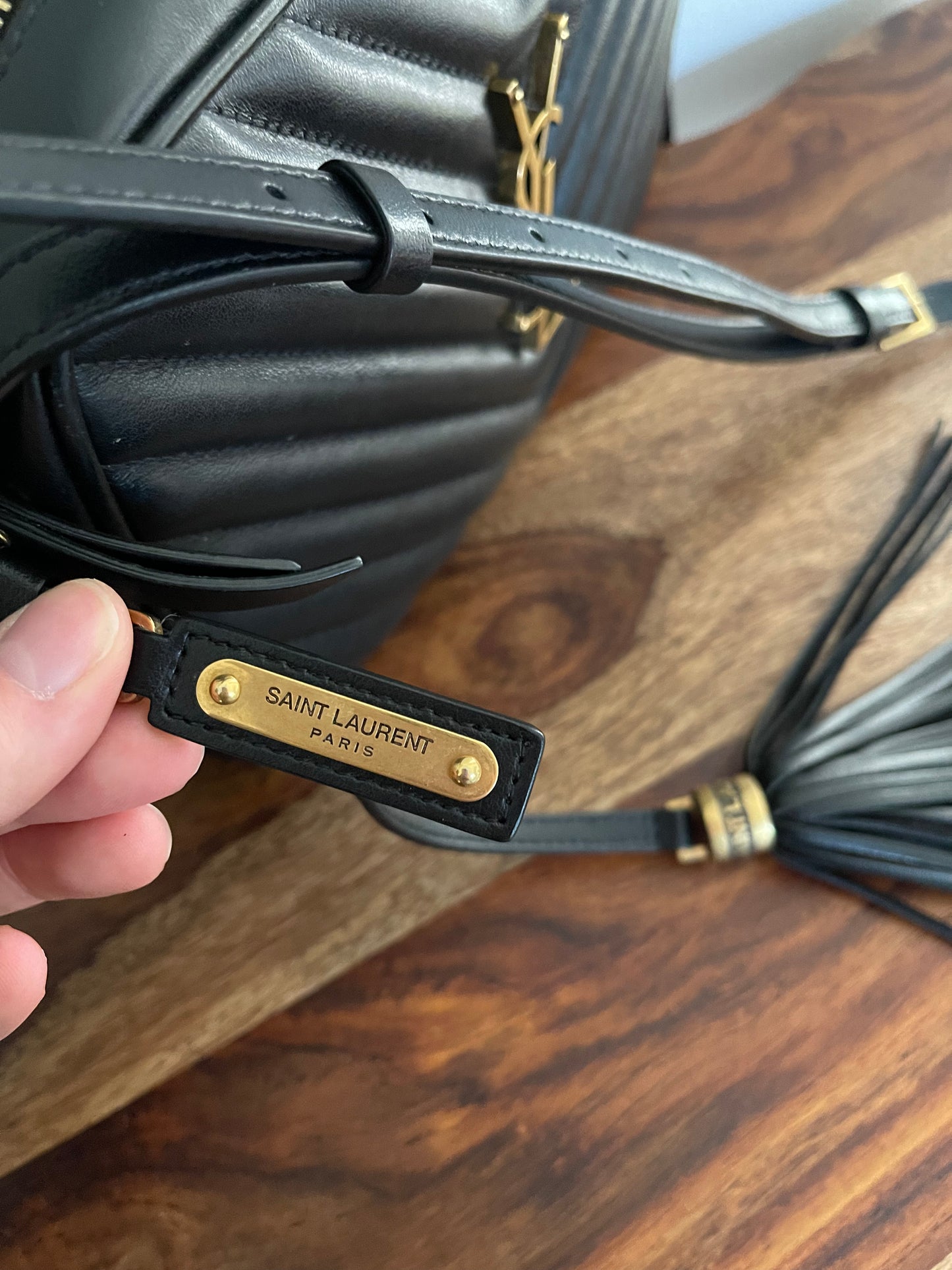 YSL Lou Camera Bag Black