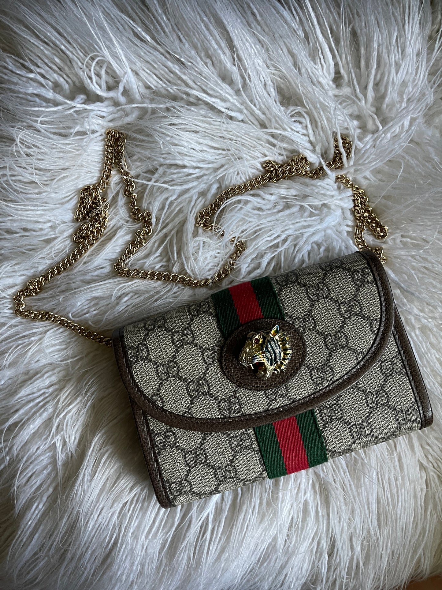 Gucci Supreme Mini Flap Shoulder Bag