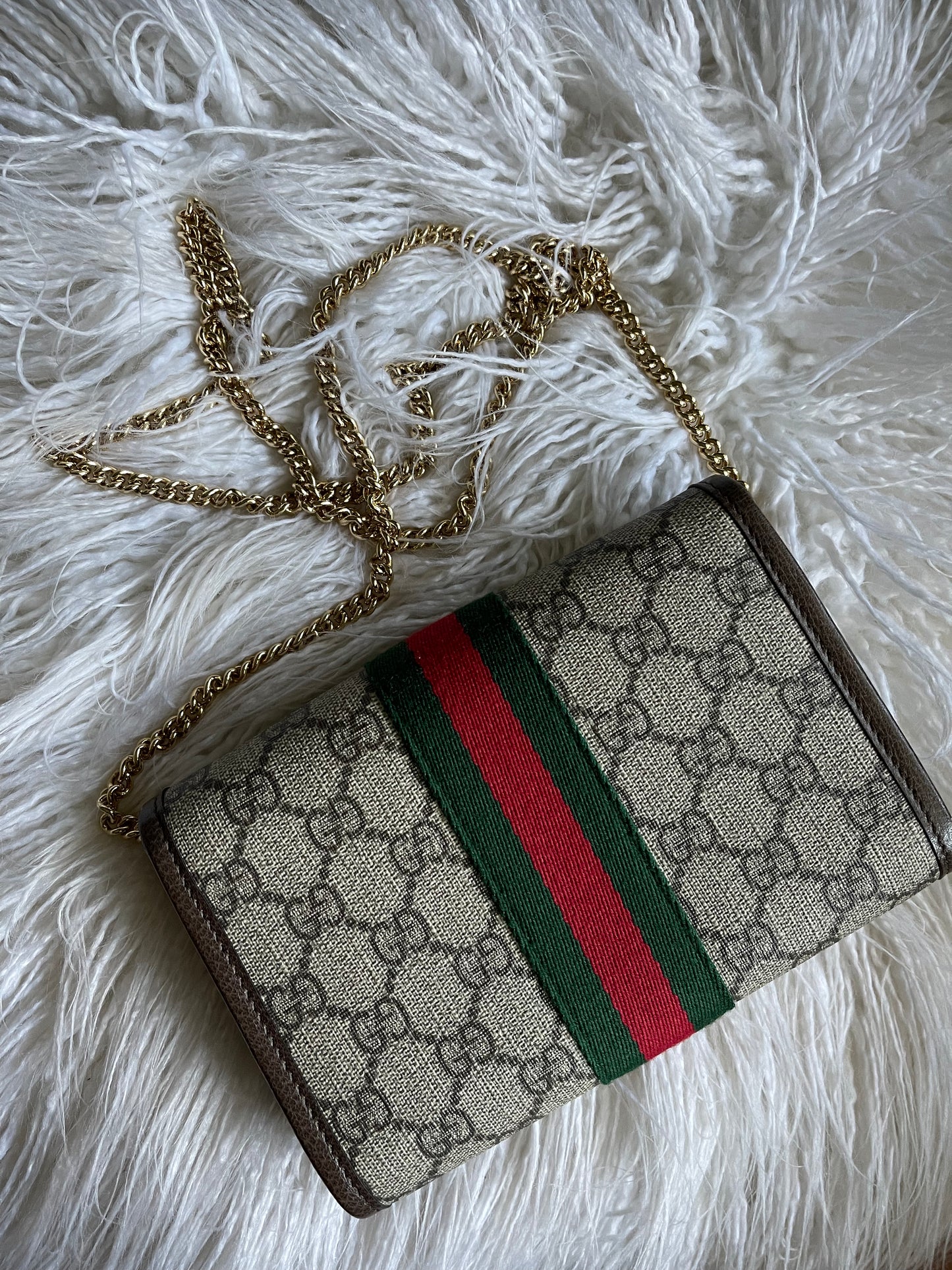 Gucci Supreme Mini Flap Shoulder Bag