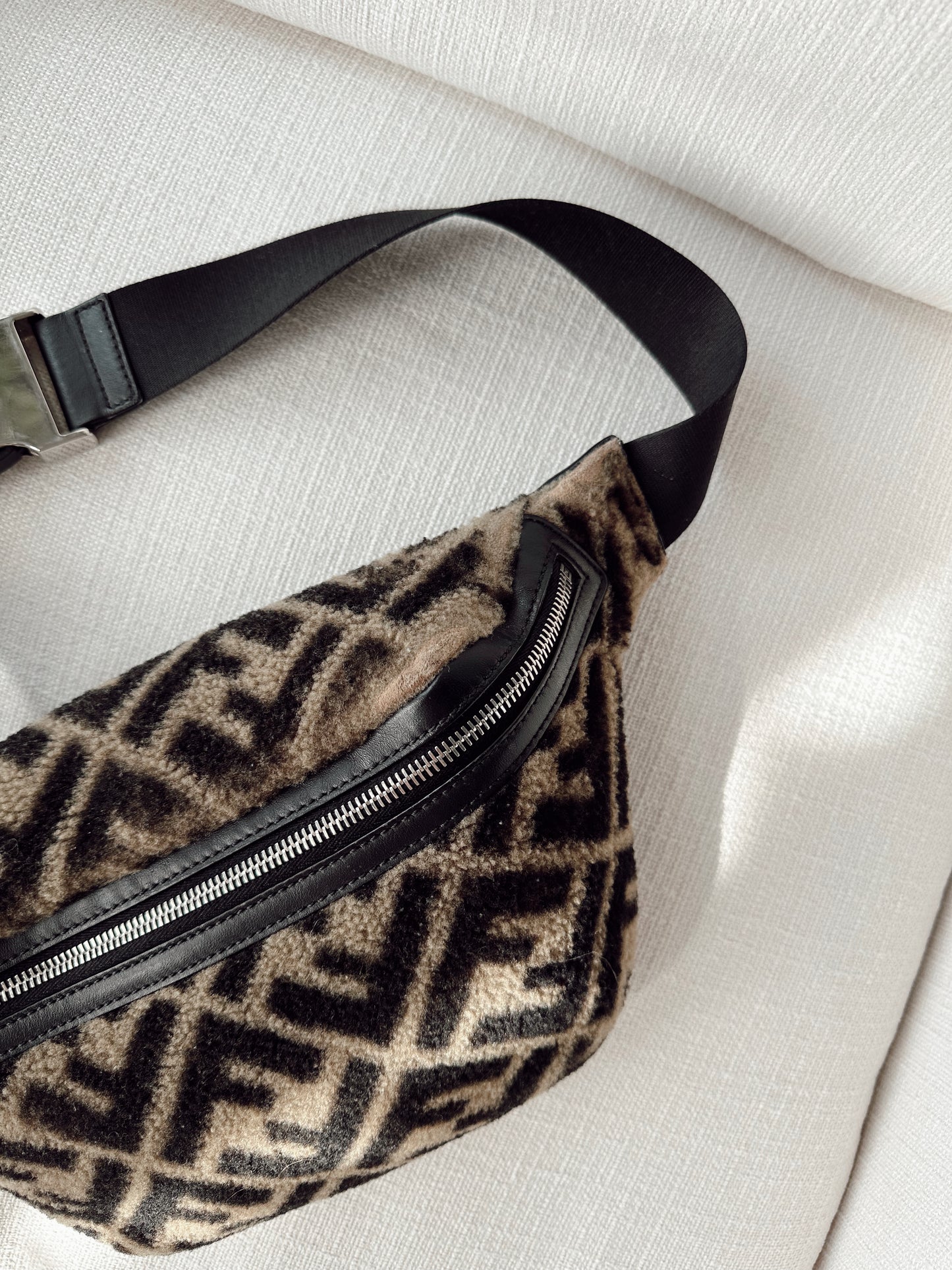 FENDI Zucca Wool Belt Bag