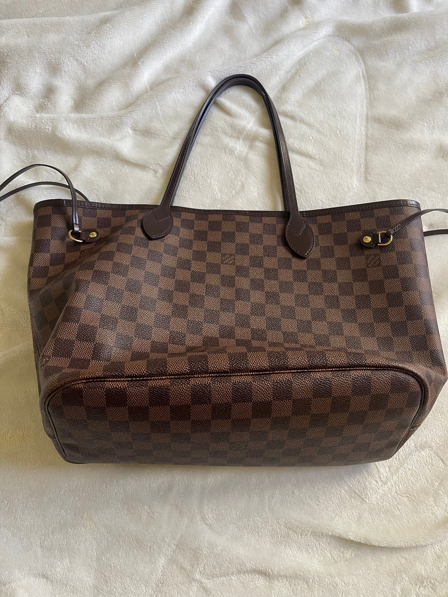 Louis Vuitton Damier Neverfull MM W/ Pouch