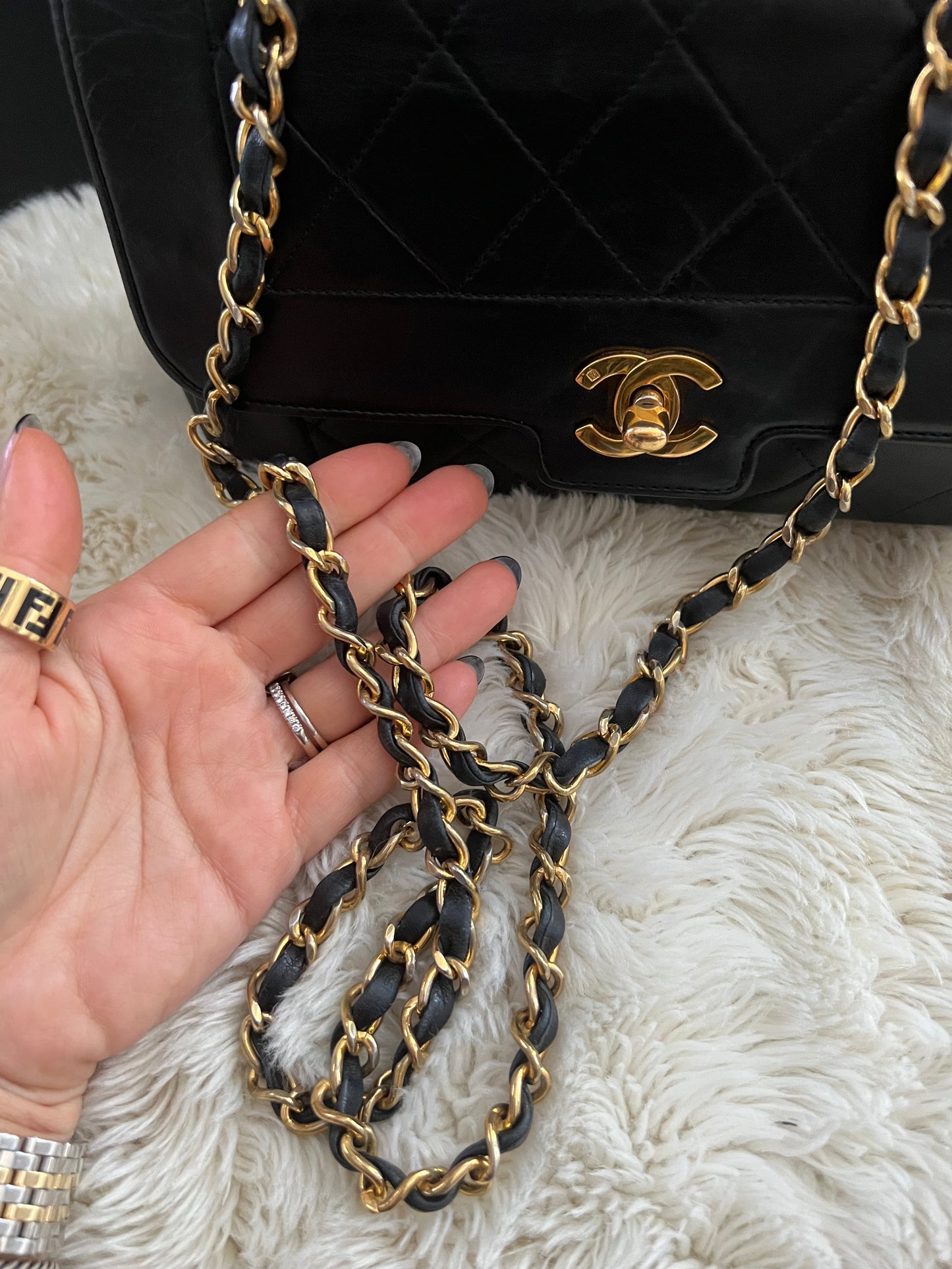 Chanel Matrasse Black Shoulder Bag