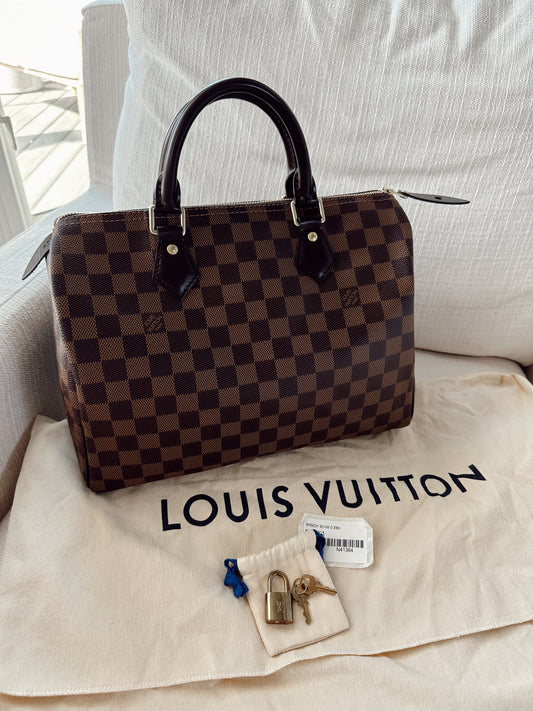 Louis Vuitton Speedy 30 Damier Ebene