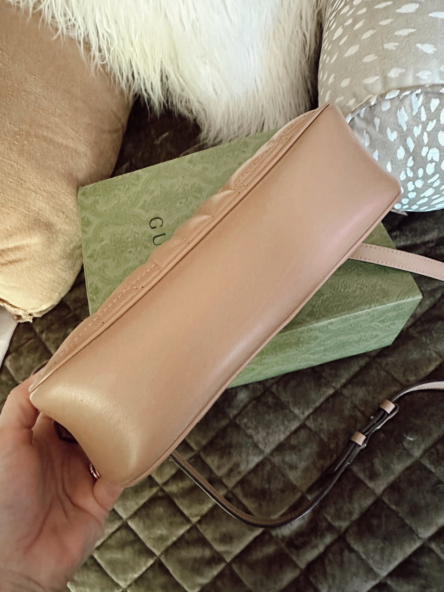 Gucci Marmont Shoulder Bag Beige