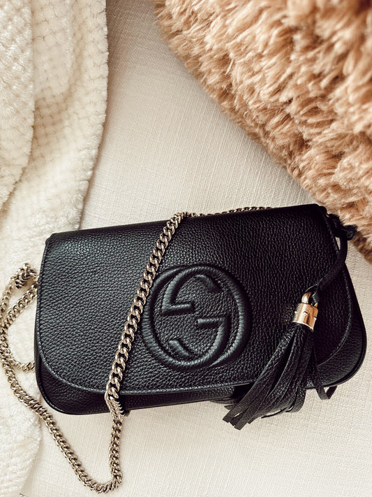 Gucci Soho Chain Crossbody Black