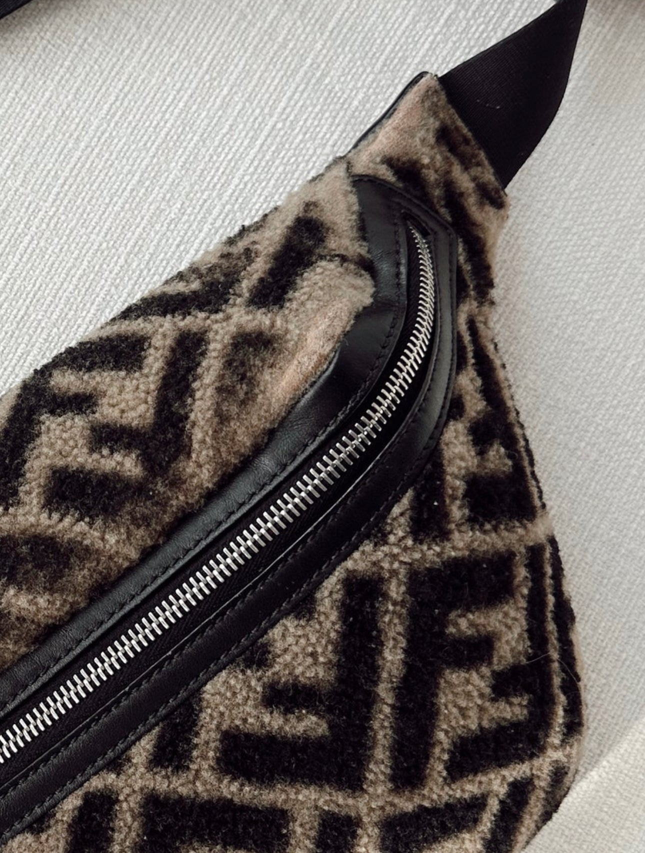 FENDI Zucca Wool Belt Bag