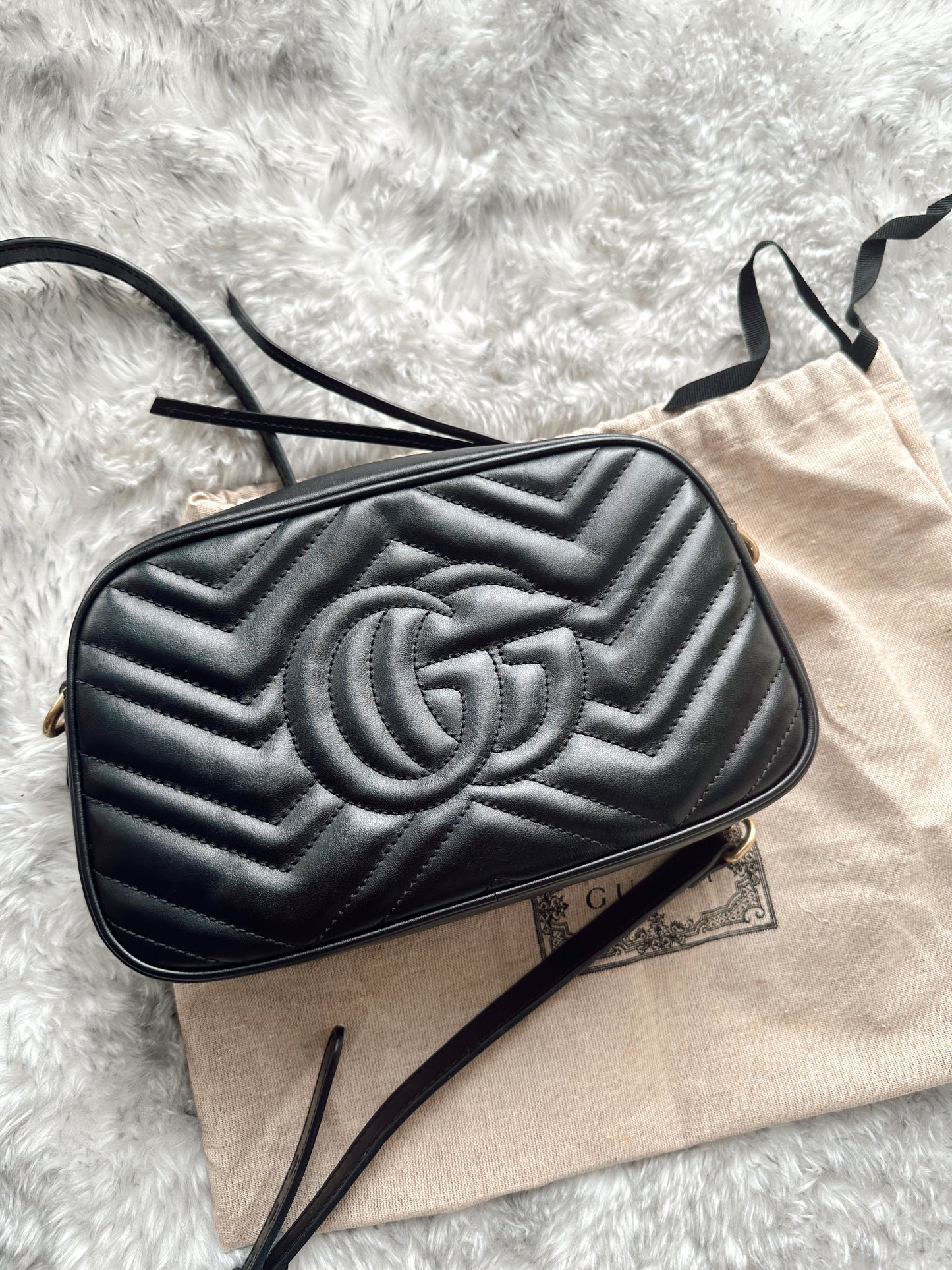 Gucci Marmont Camera Bag Black