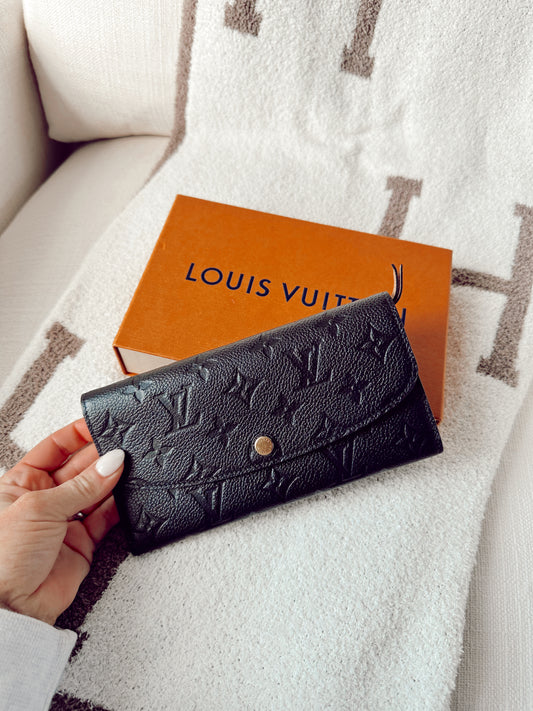 Louis Vuitton Emilie Wallet Noir