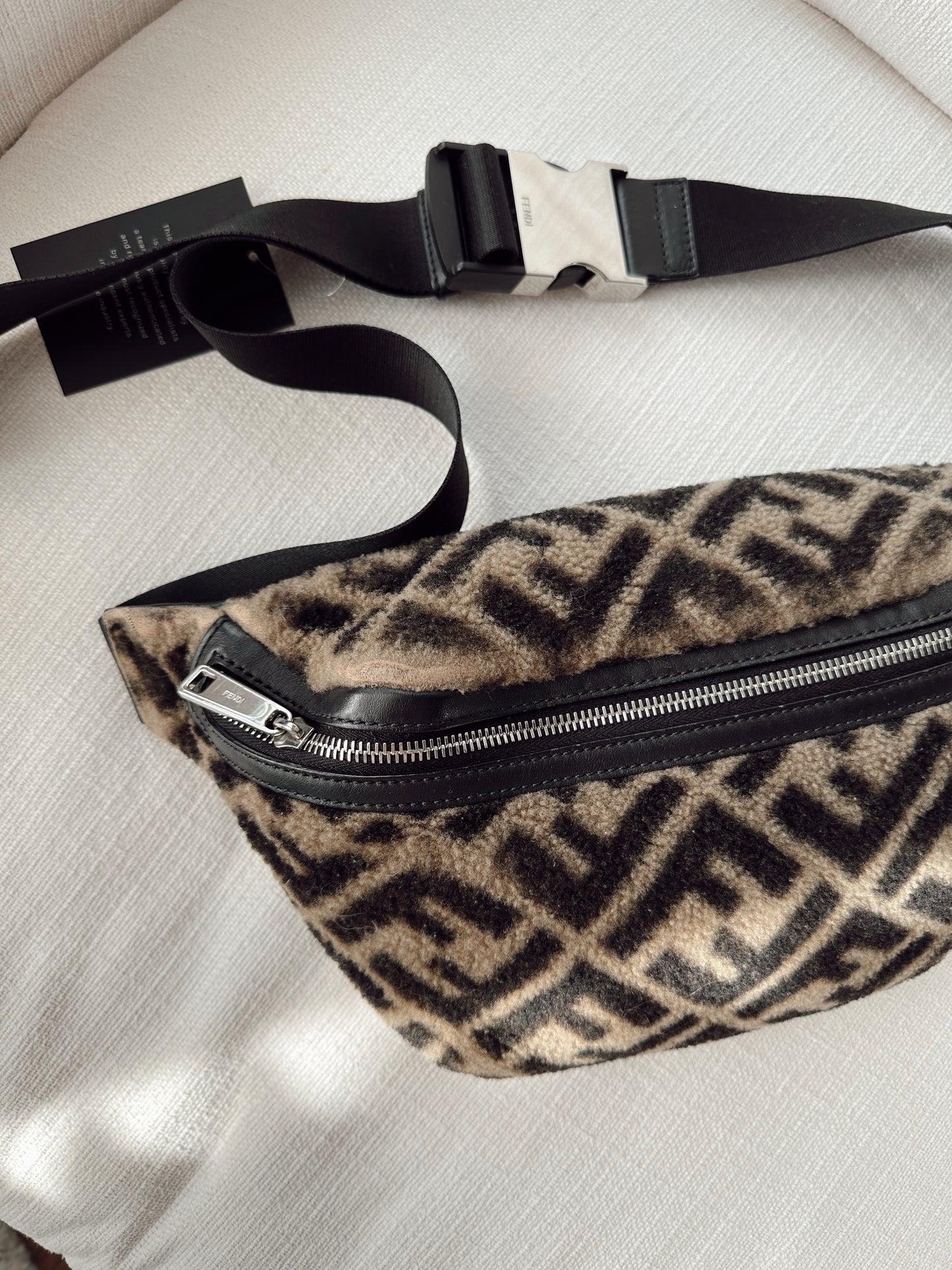 FENDI Zucca Wool Belt Bag