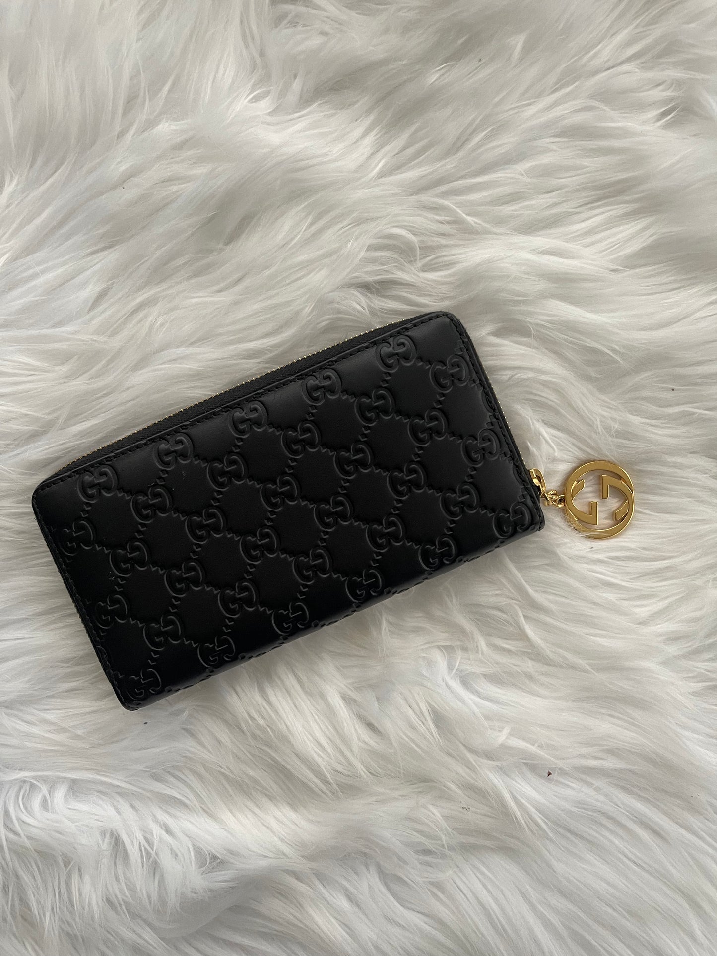 Gucci Guccissima Zip Around Wallet