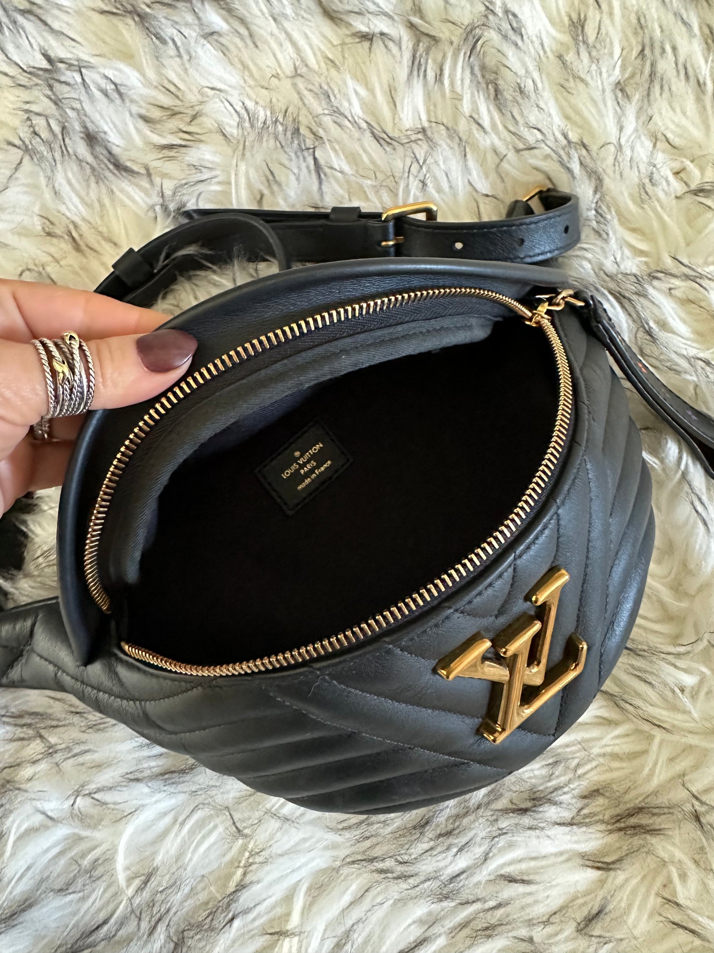 Louis Vuitton New Wave Black Bumbag