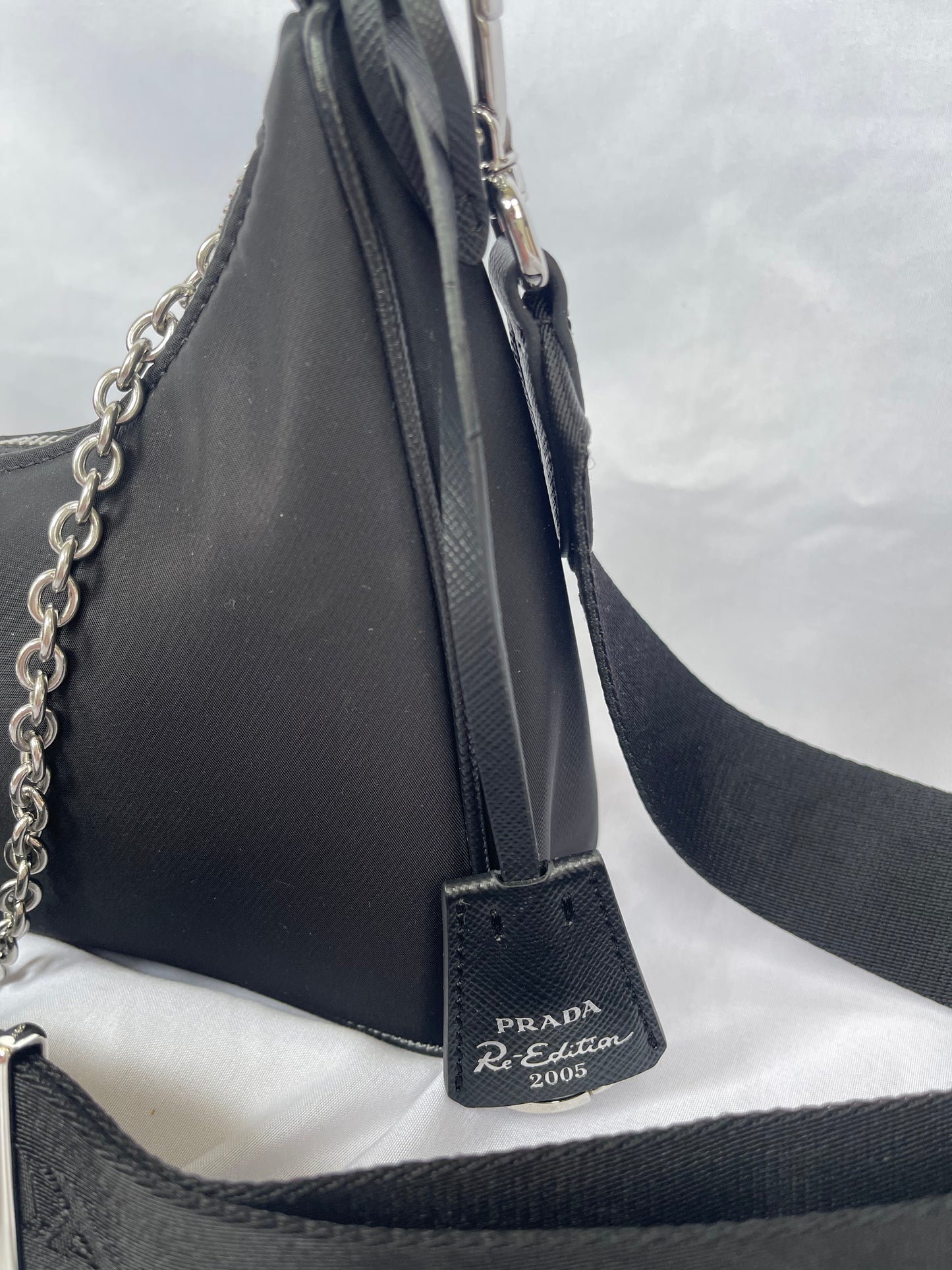 Prada Medallion Nylon Shoulder Bag