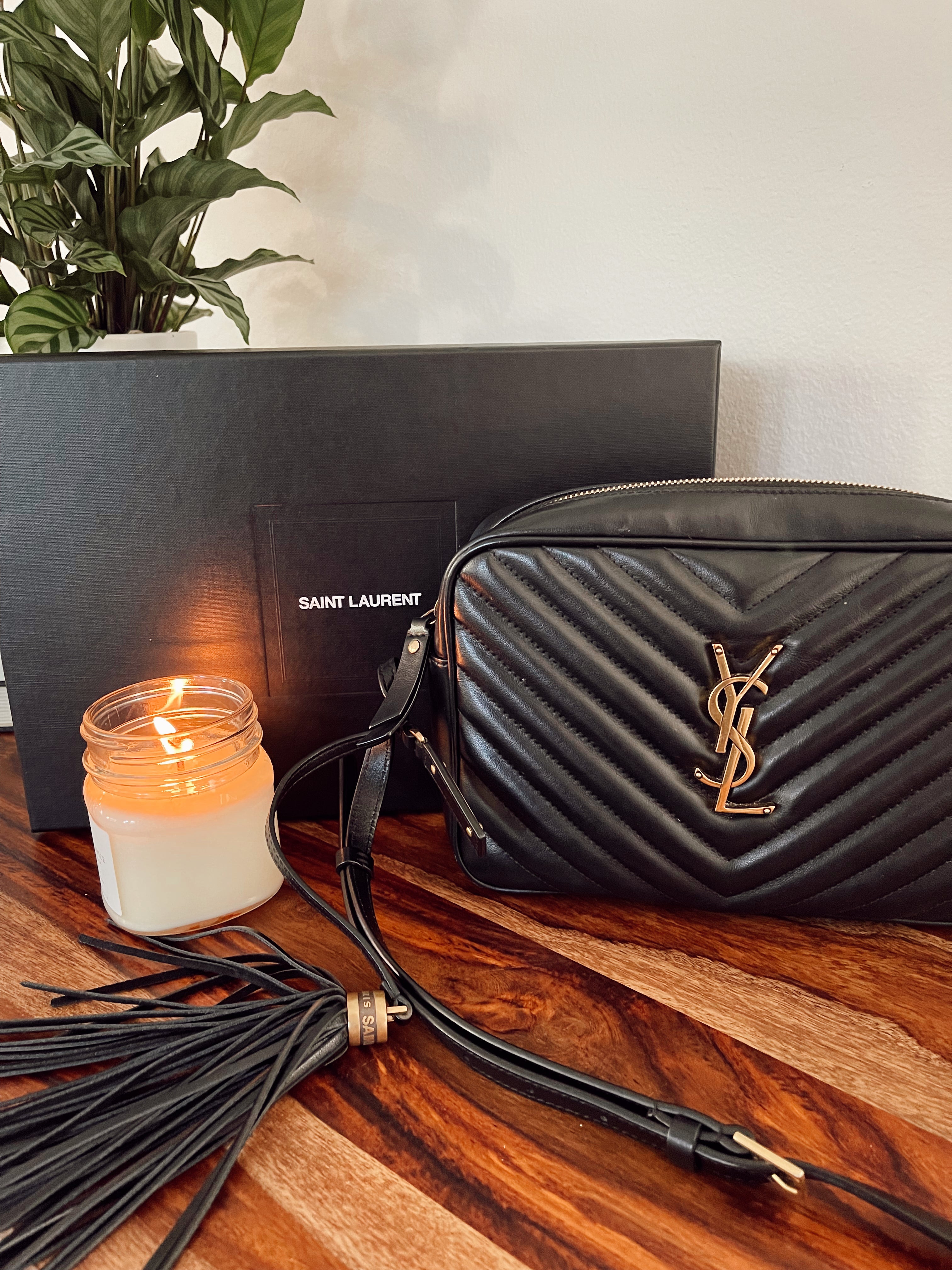 YSL Lou Camera Bag Black thedesignercouple