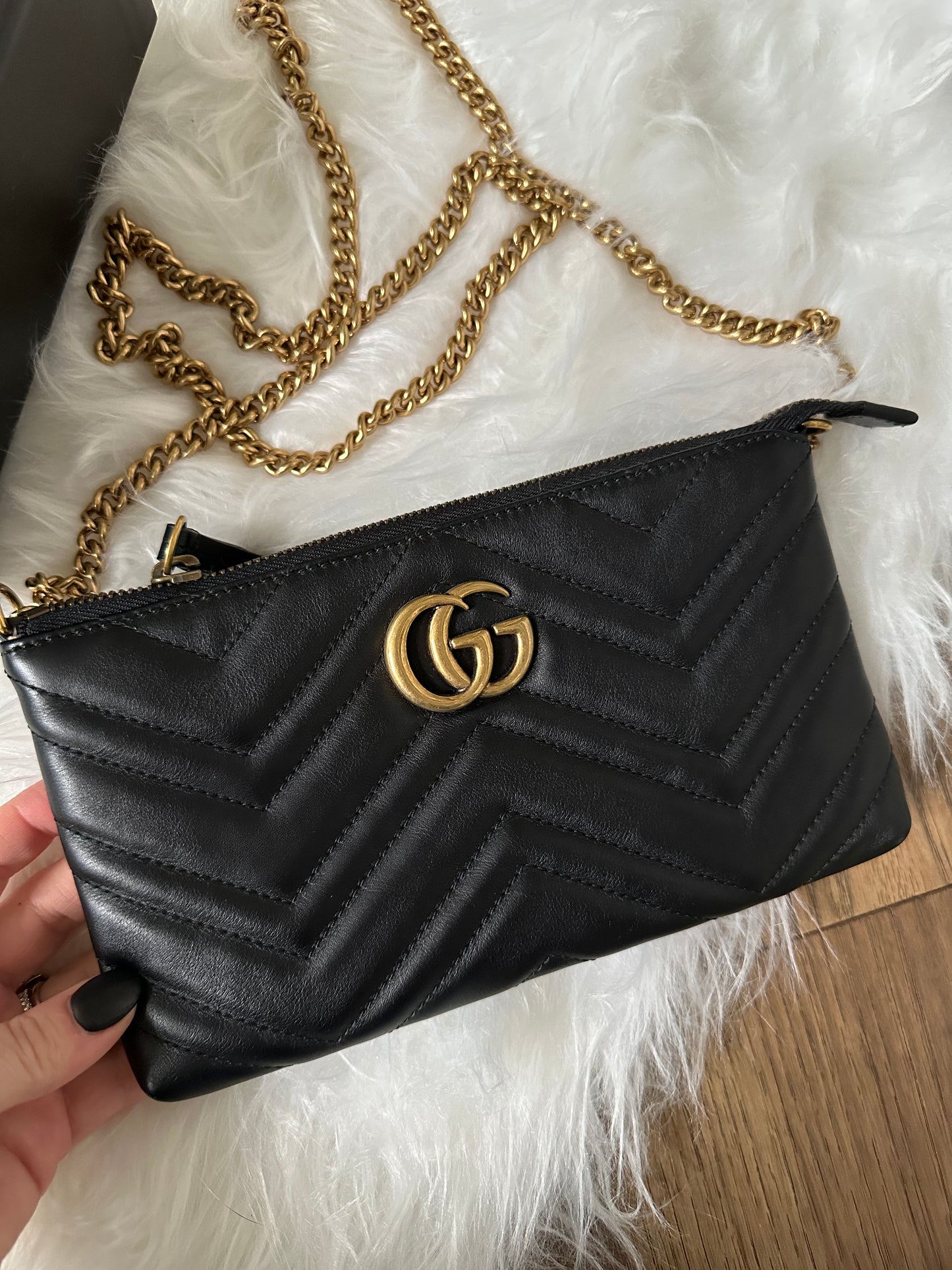 Gucci Marmont Chain Wallet